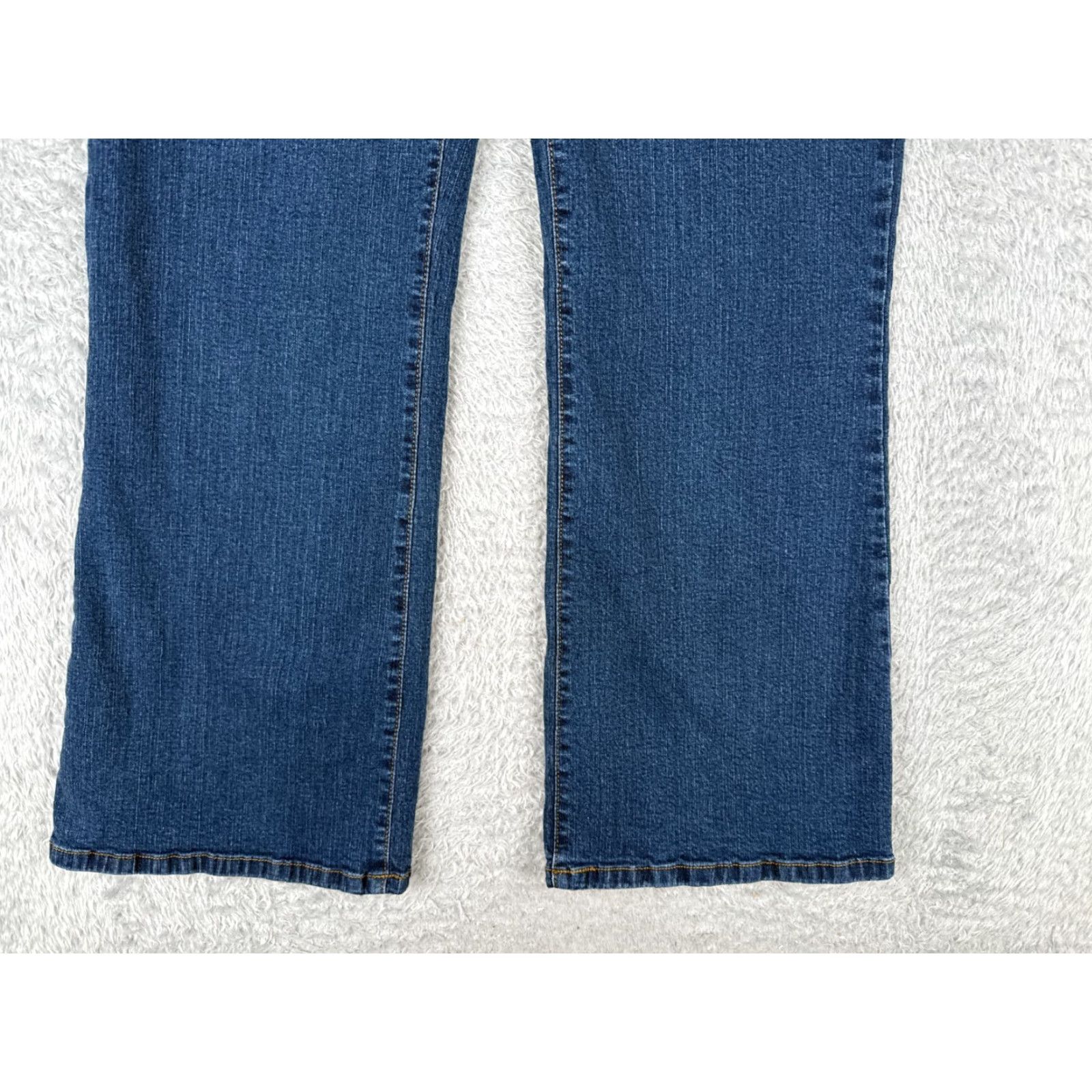 NYDJ NYDJ Women’s Flared Jeans Pants 30x29 Denim Cotton Spandex Tummy Tuck High Rise Blue 12 Size 34" / US 12 / IT 48 - 2 Thumbnail