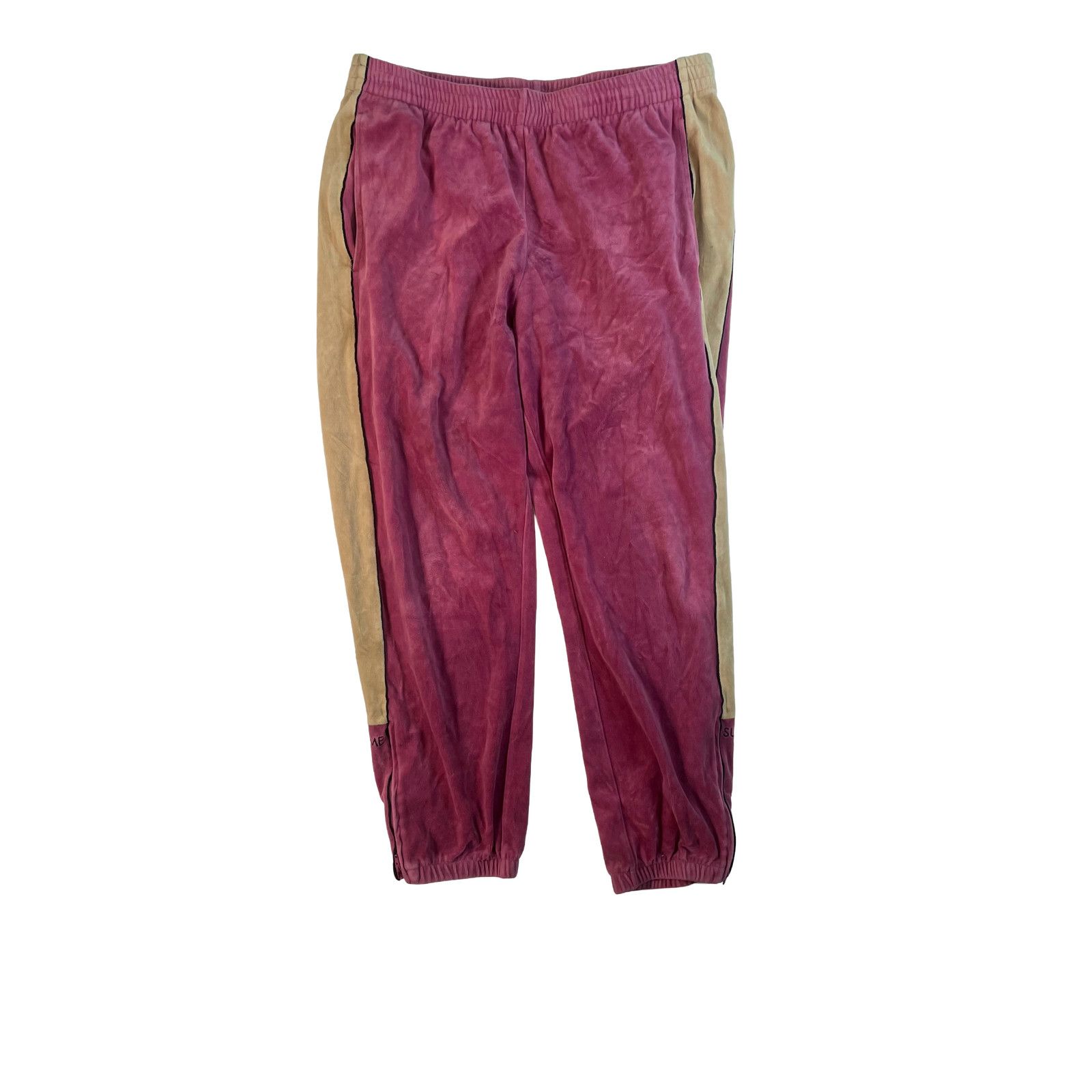 Supreme Supreme Velor Pink Sweatpants Size US 32 / EU 48 - 1 Thumbnail