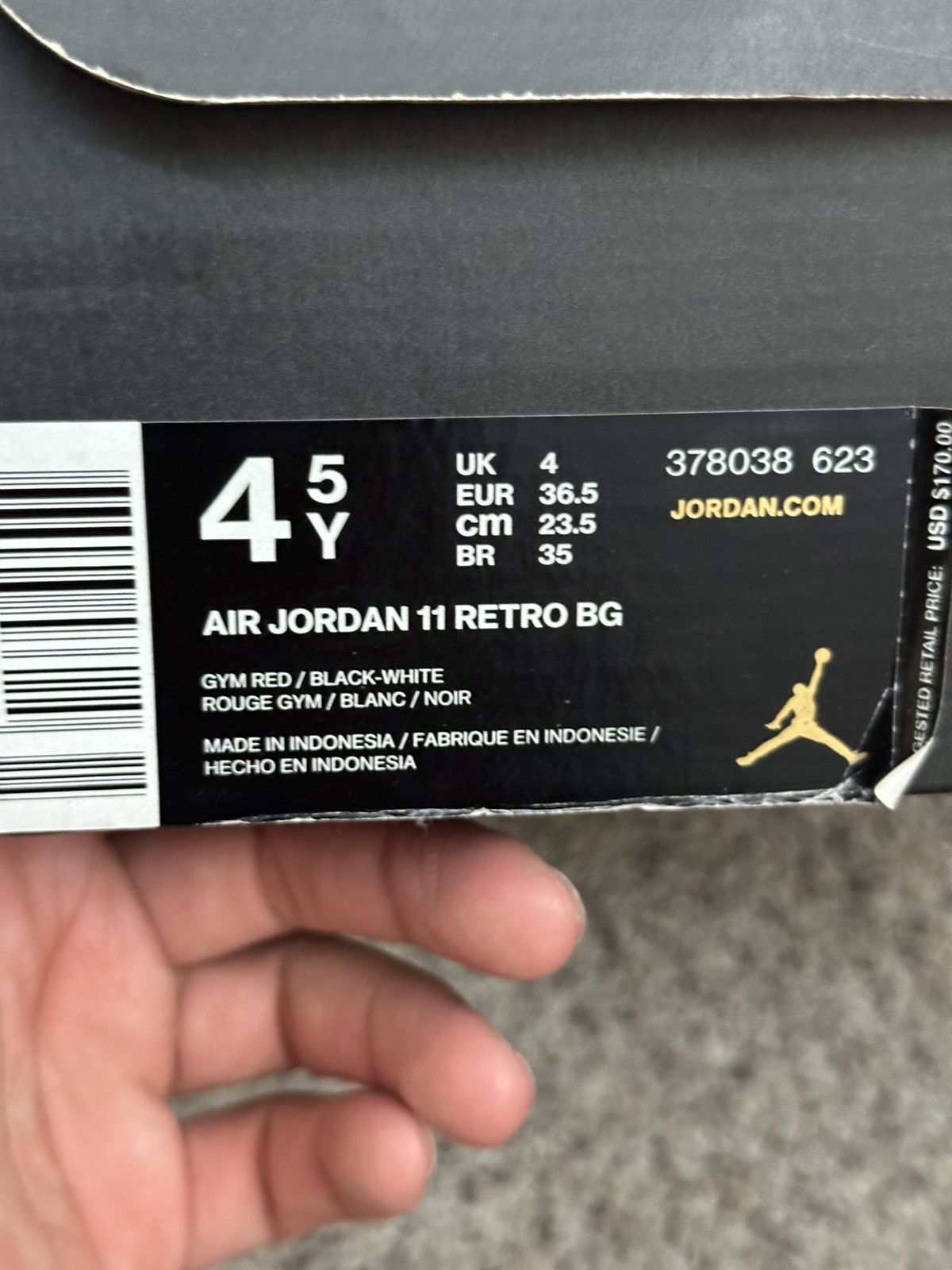 Jordan Brand Air jordan 11 win like 96 - size 4.5 Size US 5 / EU 37 - 7 Thumbnail