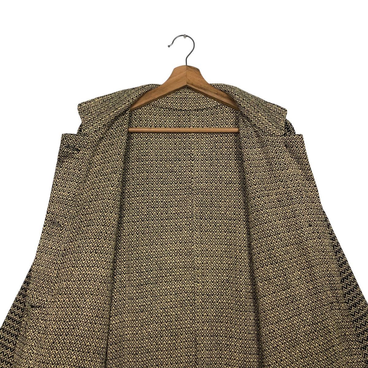 Japanese Brand × Vintage 📌Vintage Long Jacket Herringbone Unbranded Issey Miyake Size US M / EU 48-50 / 2 - 16 Thumbnail