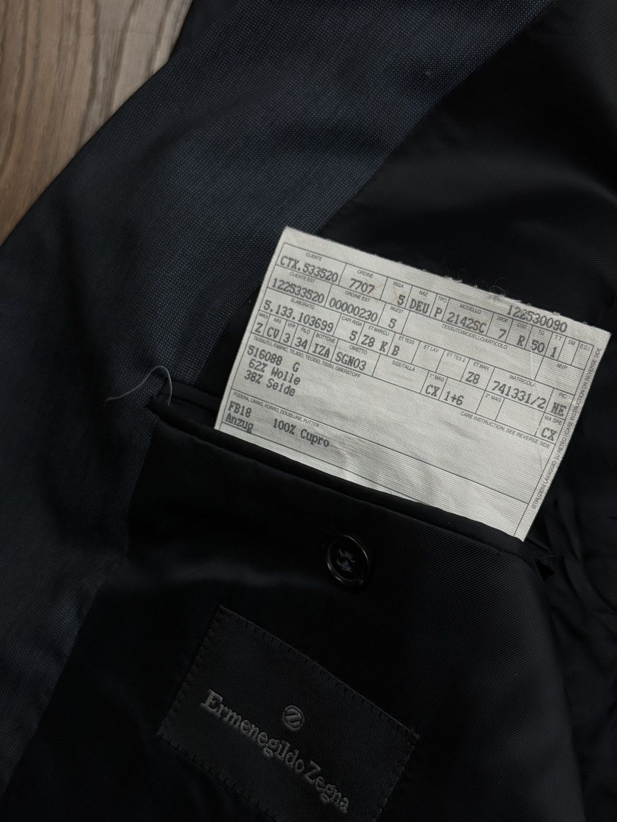 Ermenegildo Zegna Wool blazer Ermenegildo Zegna Italy original luxury item Size 50R - 3 Thumbnail