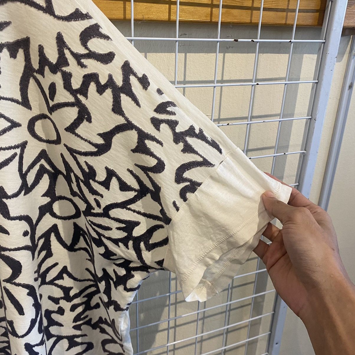 CABANE de ZUCCa × Japanese Brand Vtg Zucca Floral See Through Boxy Oversized T-Shirts Size US M / EU 48-50 / 2 - 6 Thumbnail