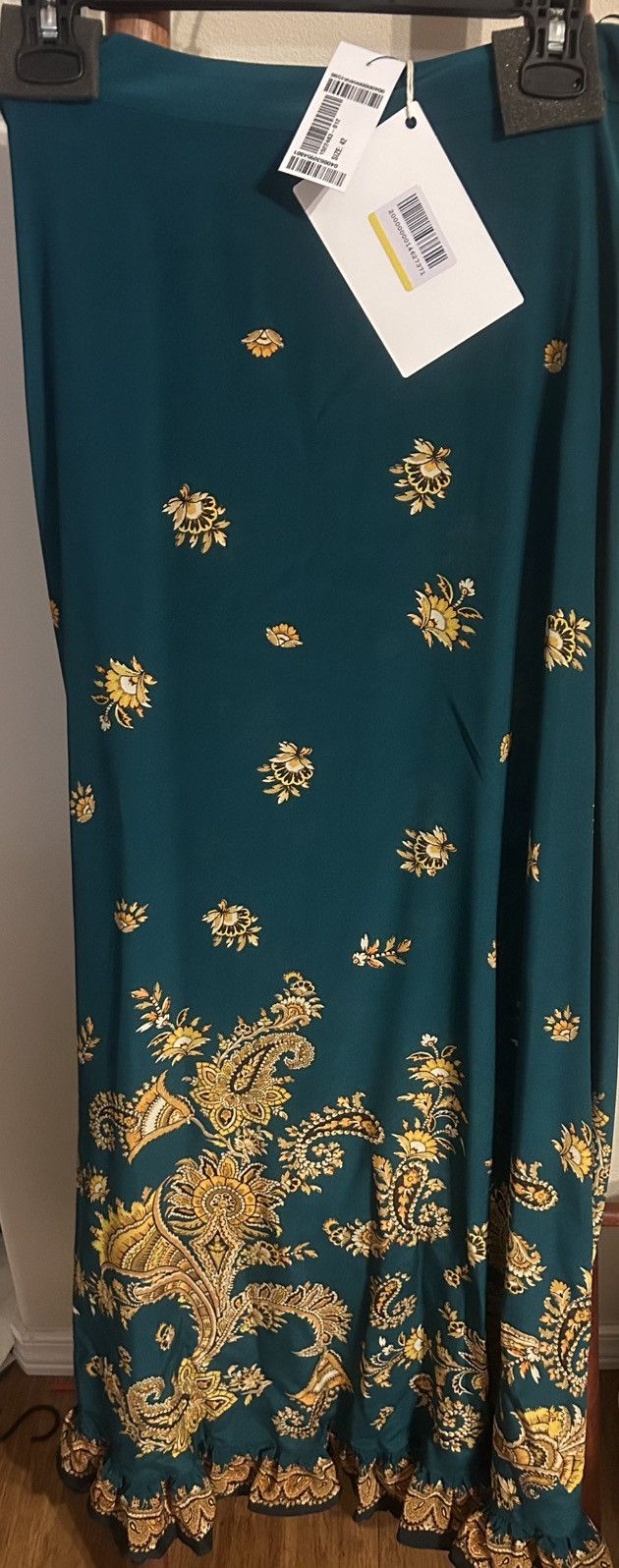 Etro ETRO Ruffled paisley-print 100% silk crepe de chine skirt Size 28" / US 6 / IT 42 - 5 Thumbnail