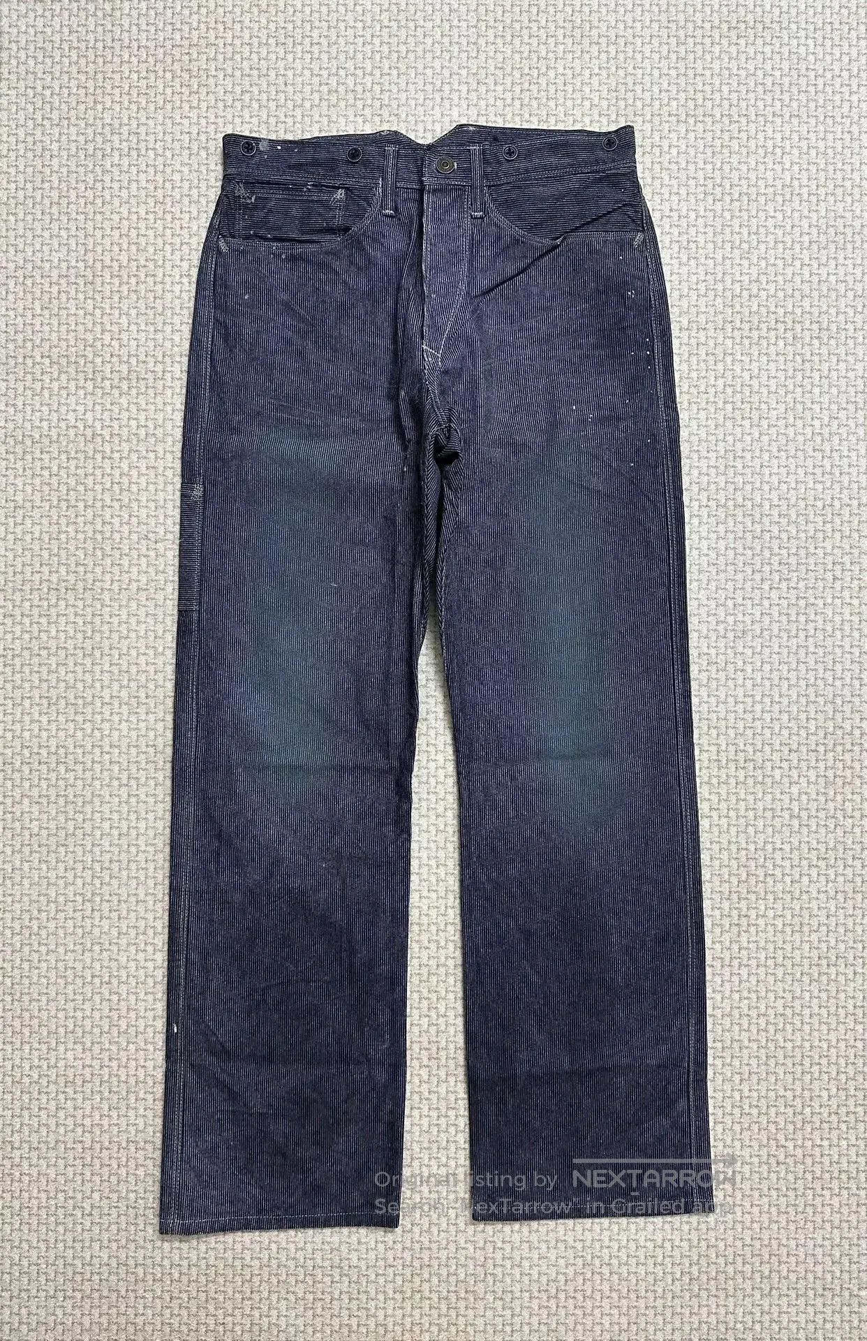 RRL Ralph Lauren RRL Vintage Navy Stripe Work Pants. Size US 29 - 2 Thumbnail
