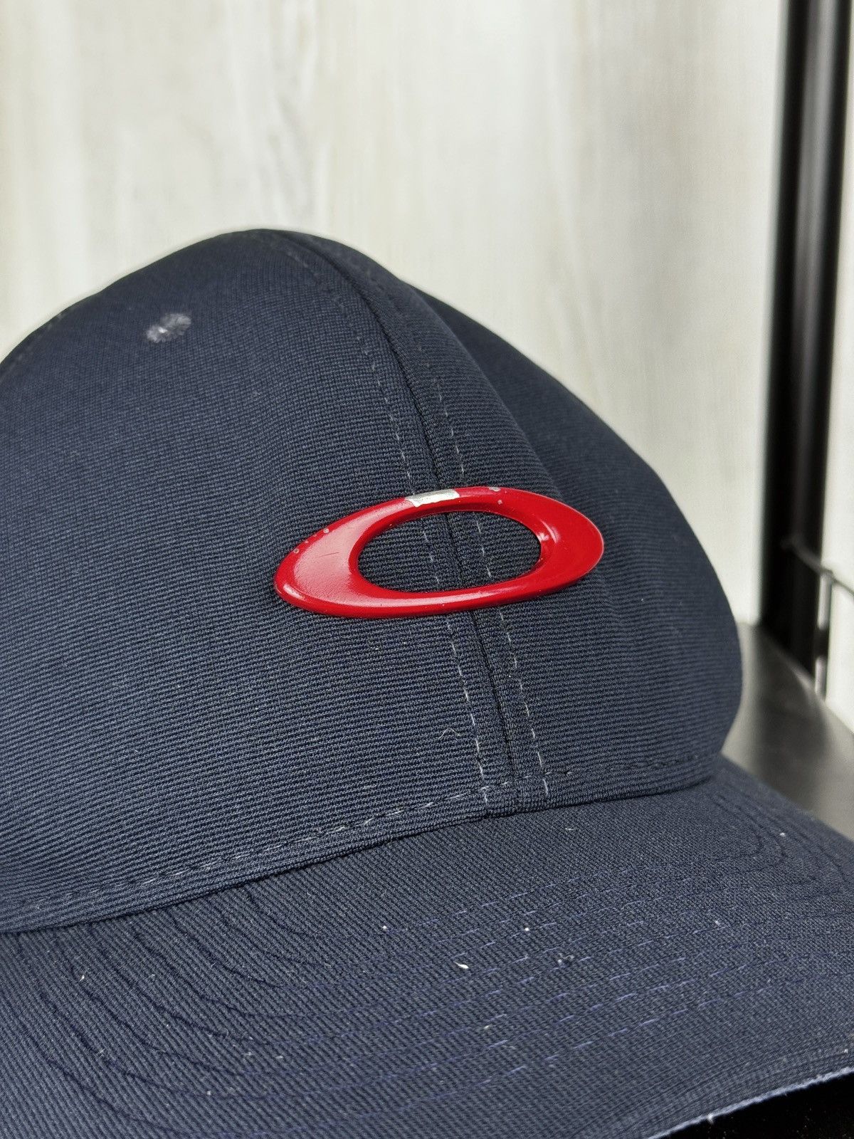 Oakley Oakley Tincan Navy Blue/Red vintage flex cap Size ONE SIZE - 9 Thumbnail