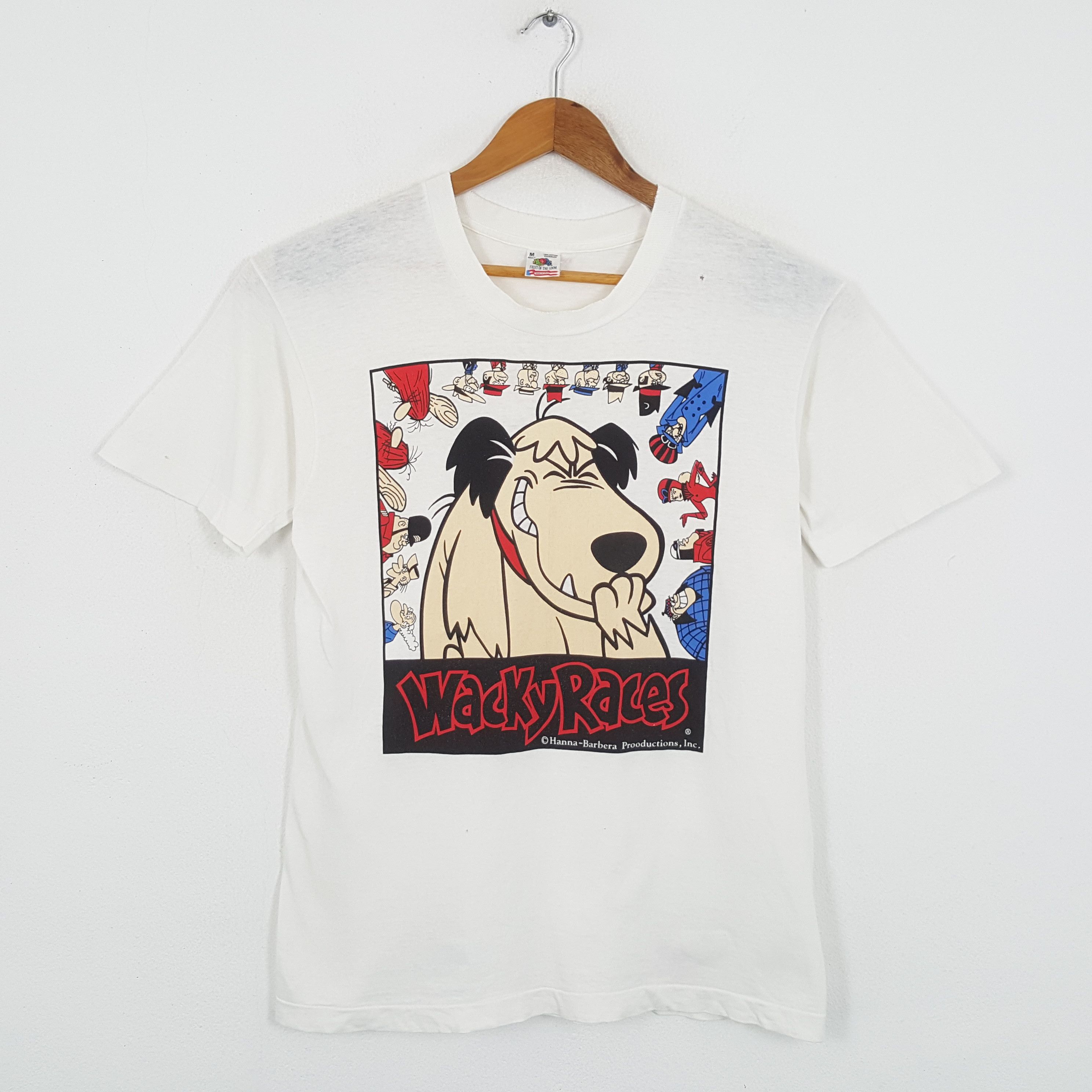 Anime × Cartoon Network × Vintage Vintage 90's WACKY RACES American Cartoon Characters T-Shirt Size US M / EU 48-50 / 2 - 1 Thumbnail