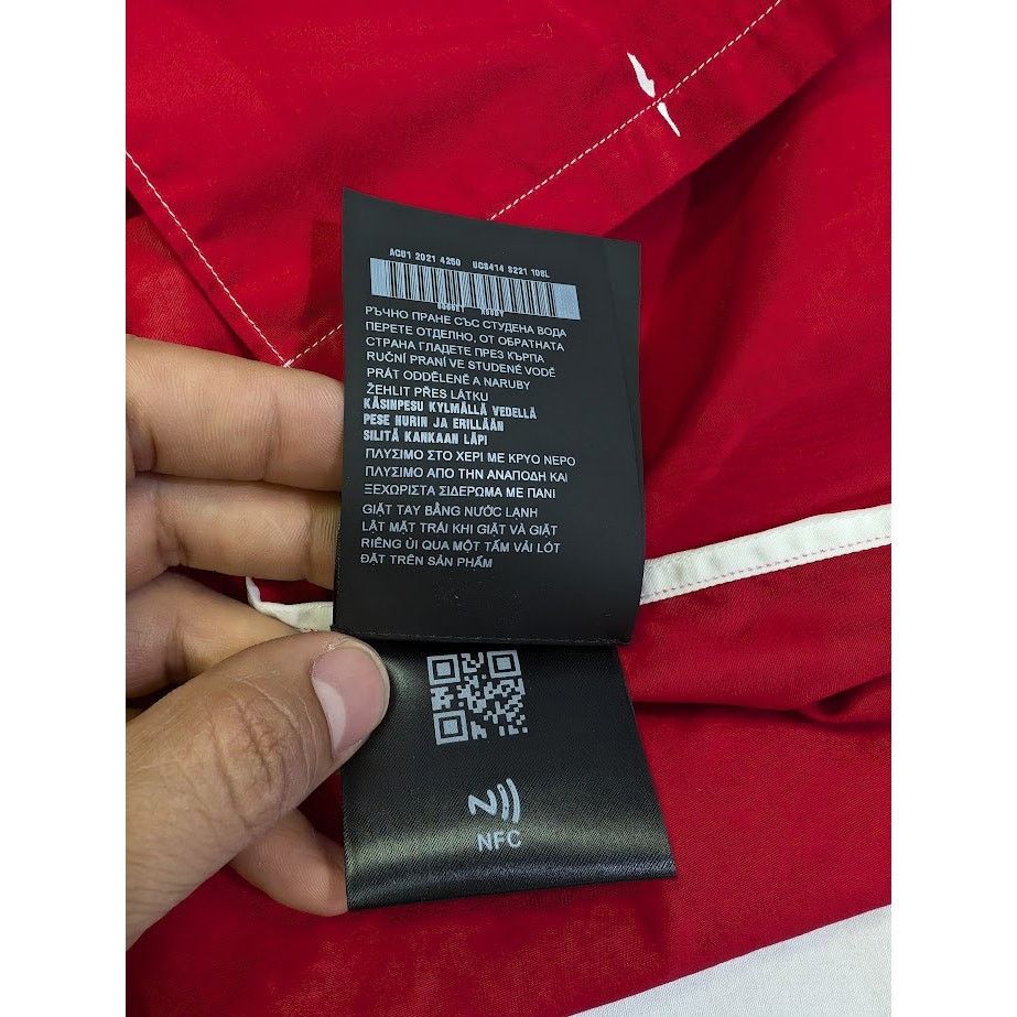 Prada o1rshd1 Popeline Shirt in Rosso Size US S / EU 44-46 / 1 - 19 Thumbnail
