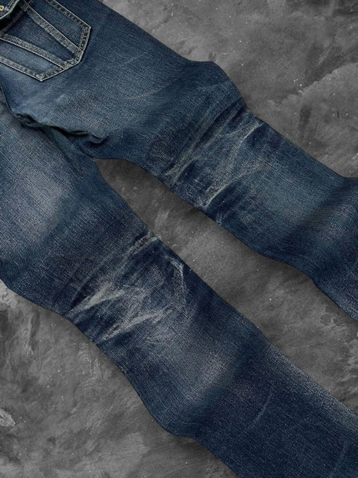 Michel Klein Vintage 1990s Designer Michel Klein Raw Distressed Denim Size US 32 / EU 48 - 15 Thumbnail