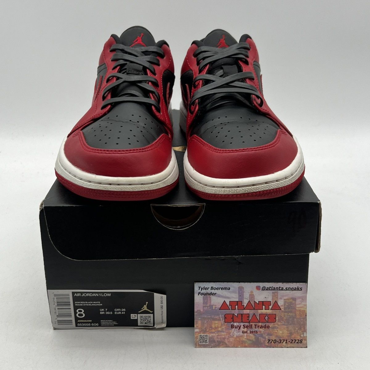 Nike Air Jordan 1 Low Reverse Bred Size US 8 / EU 41 - 2 Thumbnail
