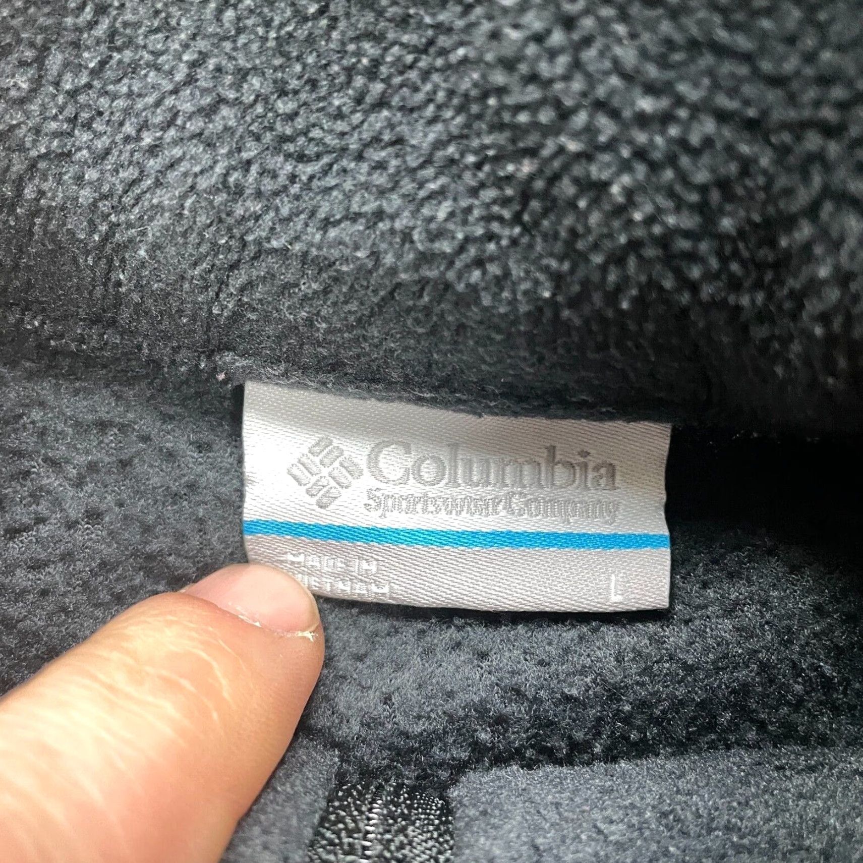 Vintage Columbia Womens Large Black Fleece Jacket Benton Springs Full Zip Pockets Hiking Size L / US 10 / IT 46 - 7 Thumbnail