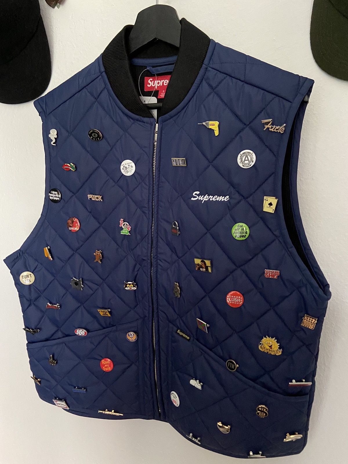 Supreme multi pin vest