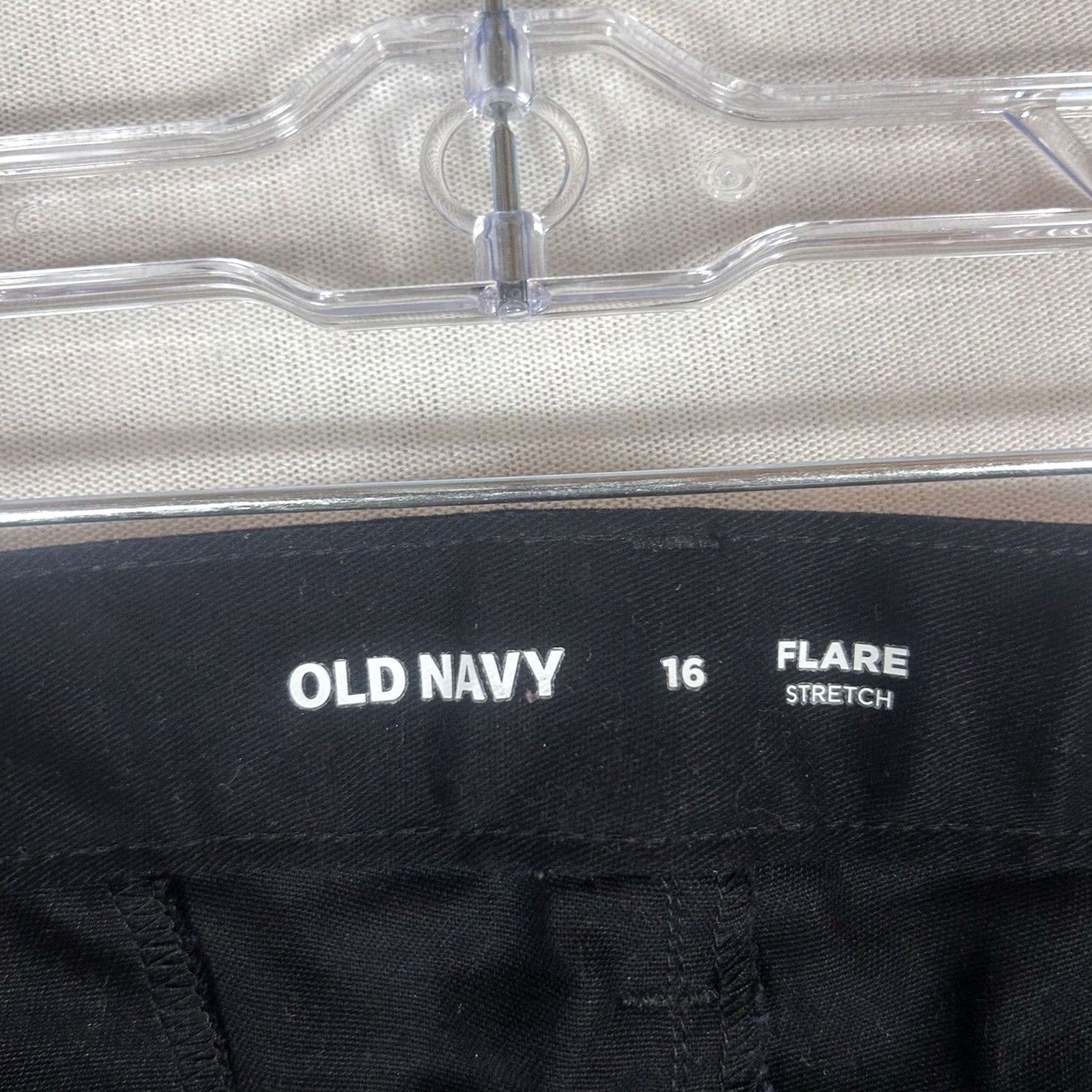 Old Navy Old Navy Black Plus Size 16 Flare Stretch Pants Womens NWT Size 38" / US 16 / IT 52 - 4 Thumbnail