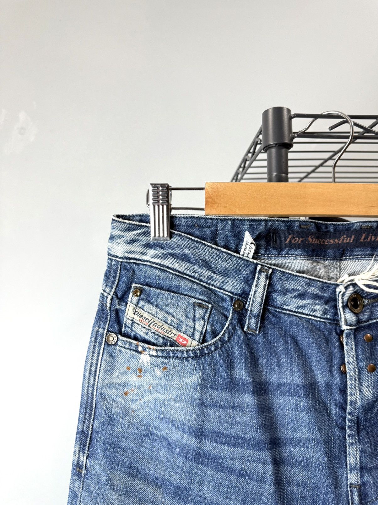Diesel Vintage Diesel Archive Denim Pants Designer Y2K Affiction Size US 26 / EU 42 - 6 Thumbnail