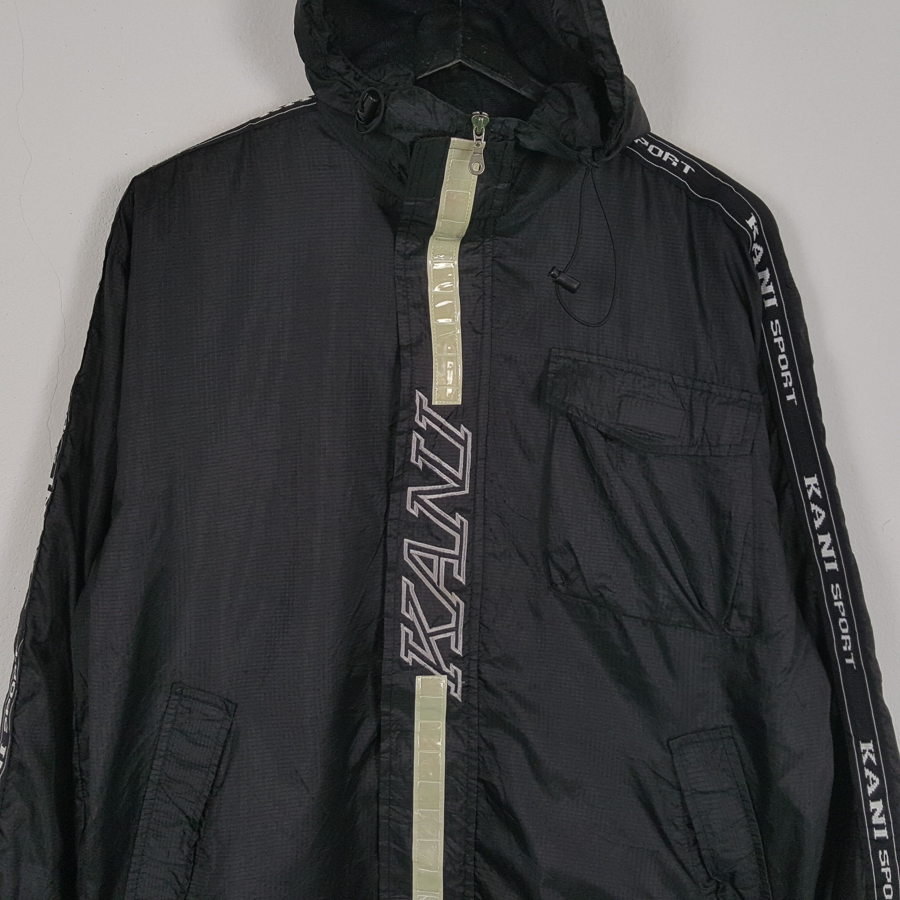 Karl Kani × Vintage KARL KANI JEANS Nice Design Windbreaker Jacket Size US XXL / EU 58 / 5 - 2 Thumbnail