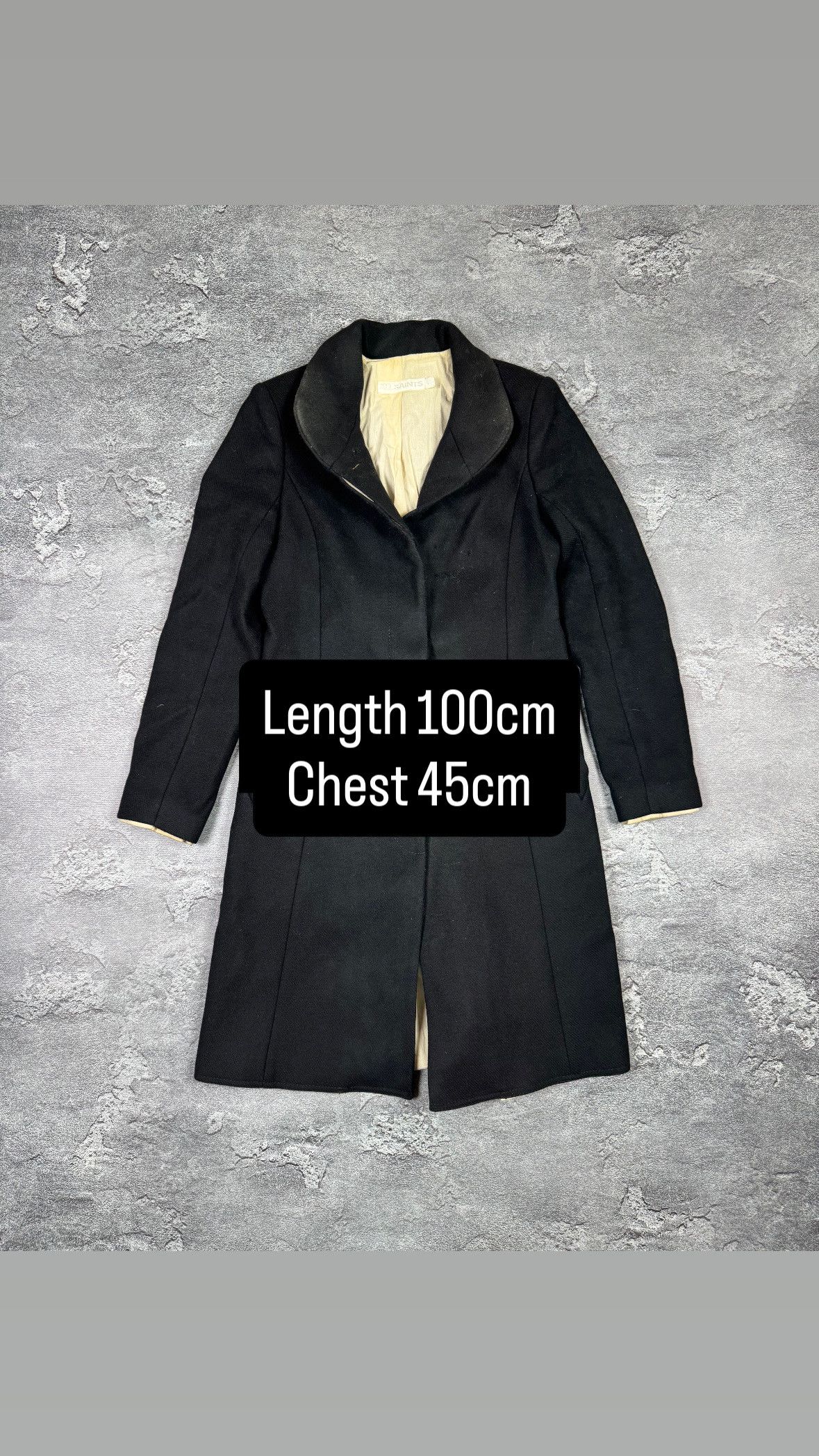 If Six Was Nine If Six Was Nine Allsaints Wool Coat Trench Jacket Size S Size S / US 4 / IT 40 - 2 Thumbnail