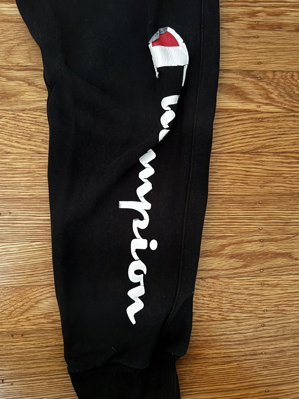 Champion Champion Cuffed Sweatpants Black - size Medium Size US 31 - 2 Thumbnail