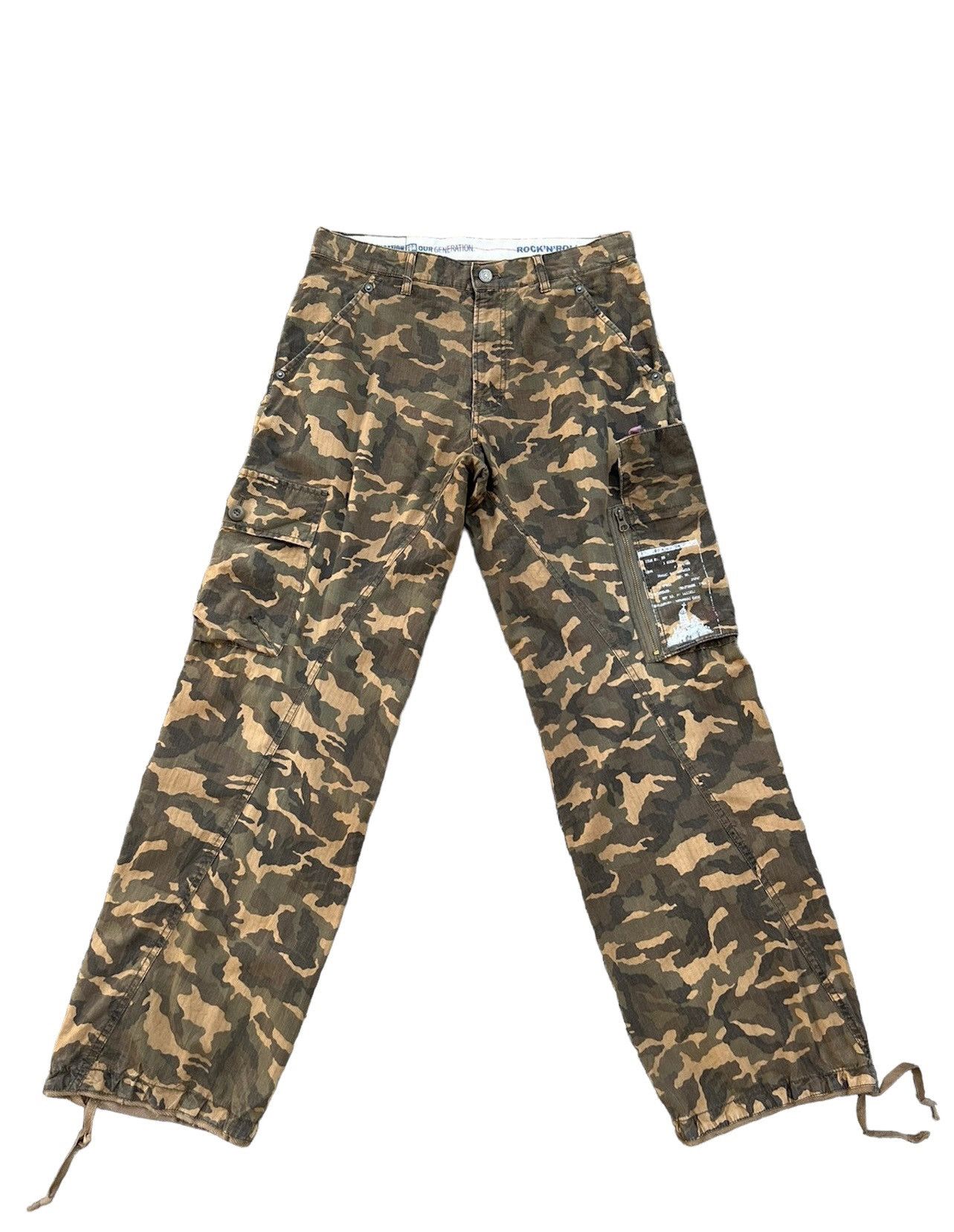 PPFM Vintage PPFM Japan Ripstop Camo Military Cargo Trouser Pant Size US 31 - 1 Thumbnail