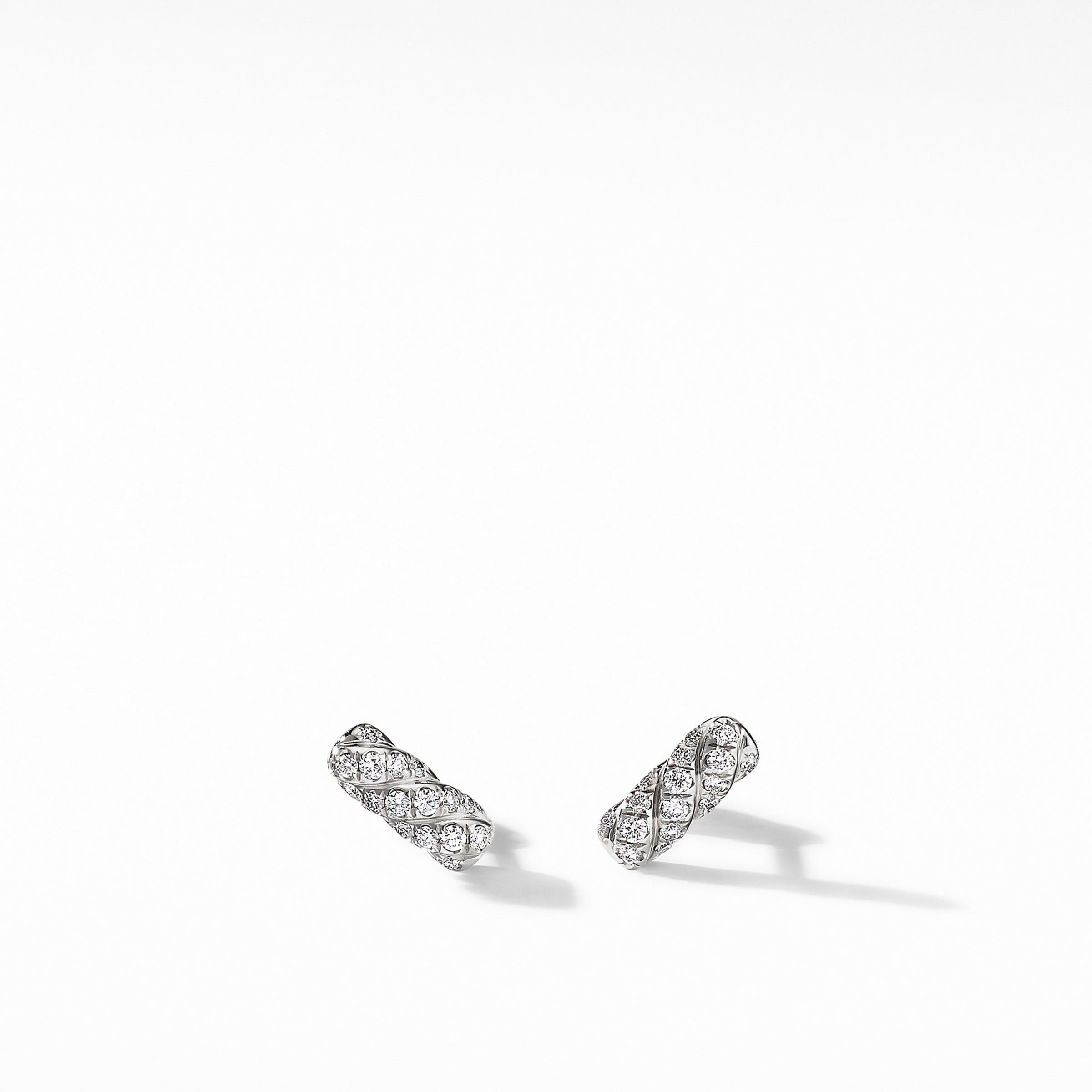 David Yurman o1w1db10525 E16066D Earrings in 18K White Gold with Diamond Size ONE SIZE - 1 Thumbnail