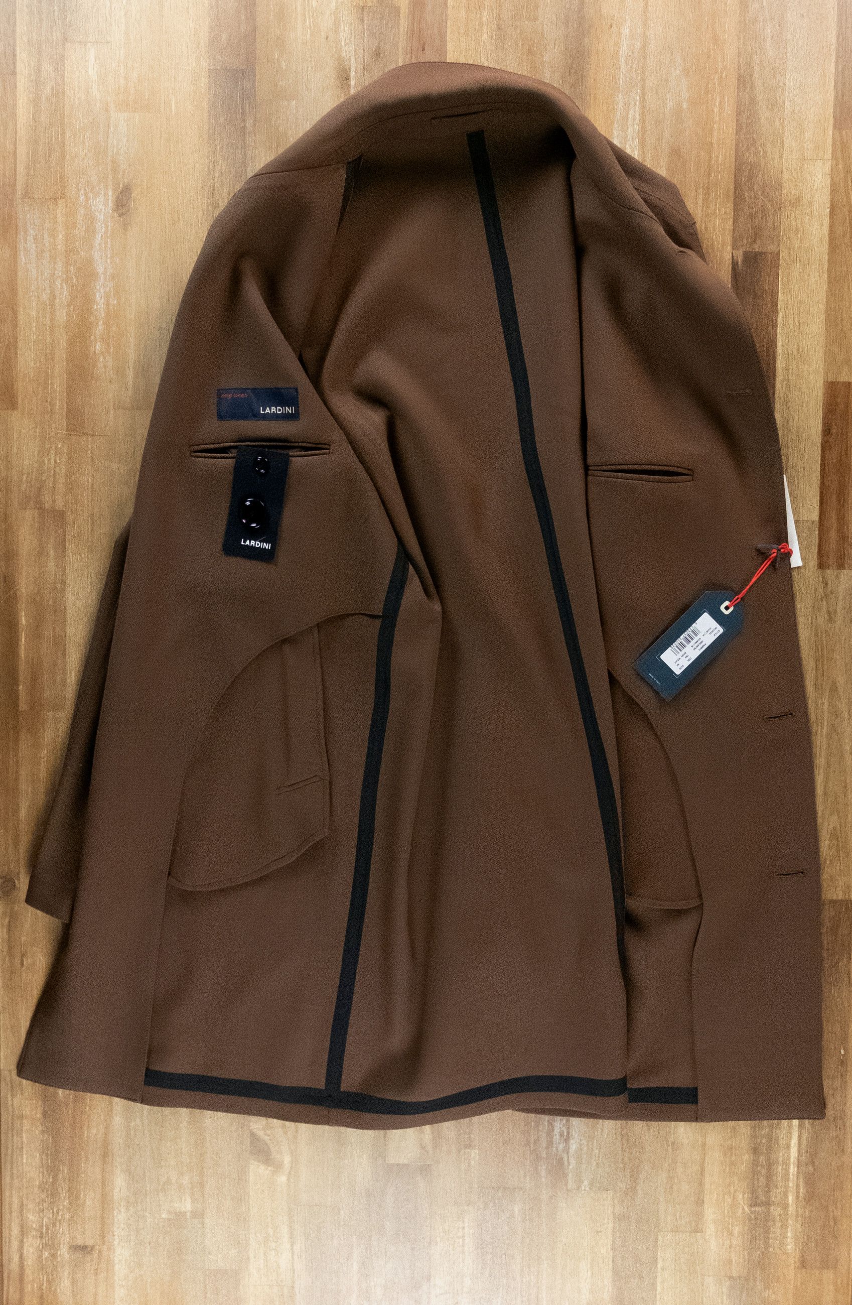 Lardini LARDINI easy wear brown wool overcoat Size 40 US / 50 IT Size US L / EU 52-54 / 3 - 17 Thumbnail