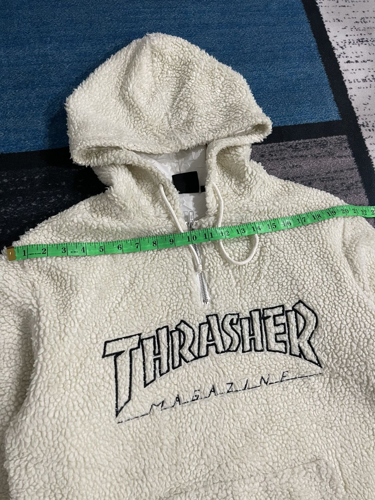 Thrasher Thrasher Magazine Half Zipper Fleece Hoodie Jacket Size US M / EU 48-50 / 2 - 15 Thumbnail