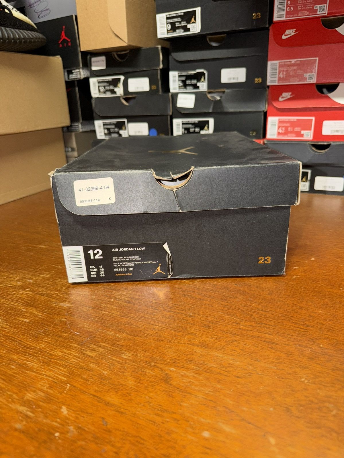 Nike Air Jordan 1 Low Black Toe size 12 Size US 12 / EU 45 - 9 Thumbnail