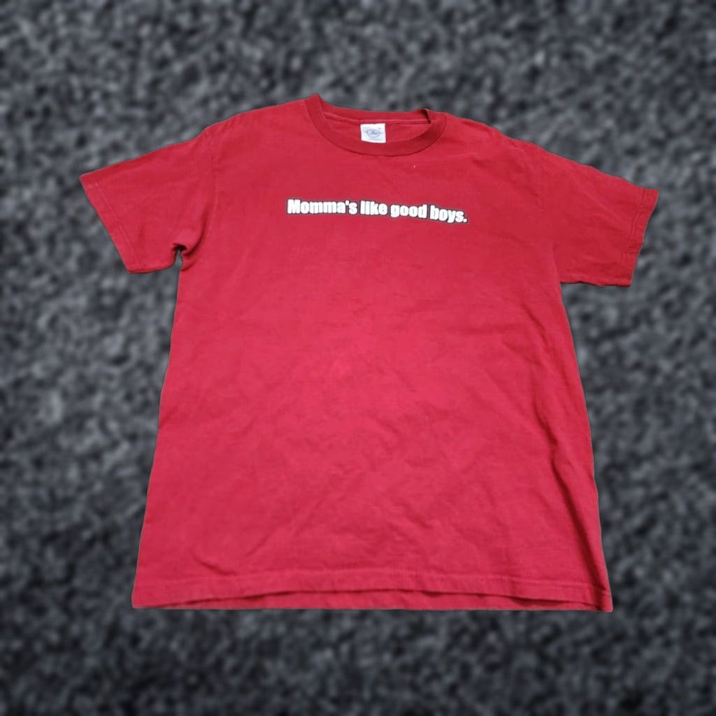 Delta VINTAGE Delta T-Shirt Mens M Red 2000s Christian Chicks Dig Me Proverbs 11:18 Crew Neck Size US M / EU 48-50 / 2 - 1 Thumbnail