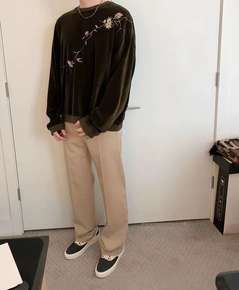 Haider Ackermann Haider Ackermann Velvet Sweatshirt. Size US M / EU 48-50 / 2 - 6 Thumbnail