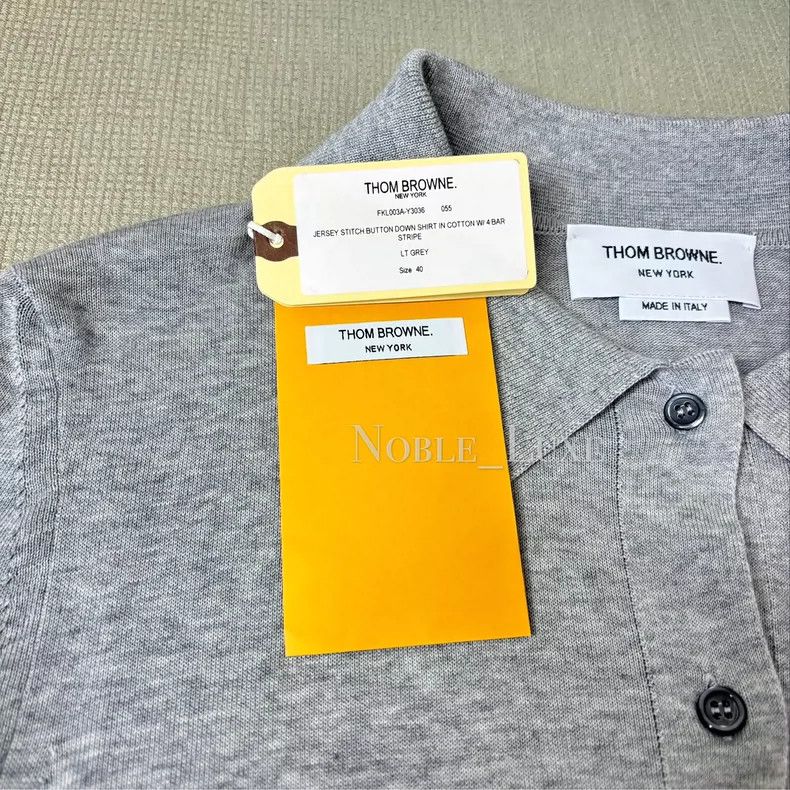 Thom Browne Thom Browne Gray Polo collar long sleeves Size US XXS / EU 40 - 4 Thumbnail