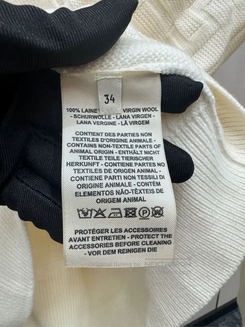 Hermes Hermes Classic Dark Pattern Knit Cardigan Size XXS / US 00 / IT 34 - 8 Thumbnail
