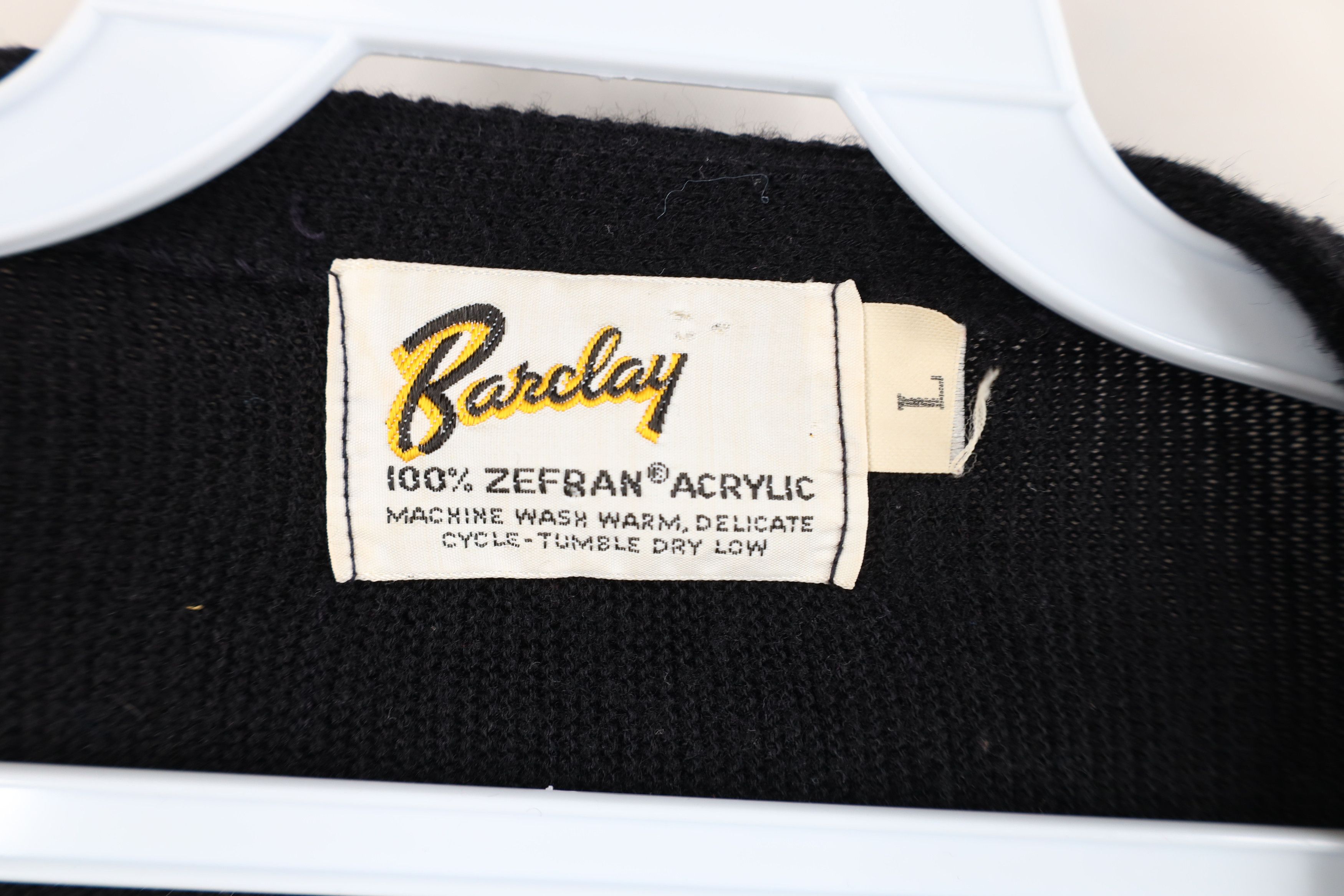 Vintage Vintage 50s Streetwear Button Cardigan Sweater Black USA Size US L / EU 52-54 / 3 - 9 Thumbnail