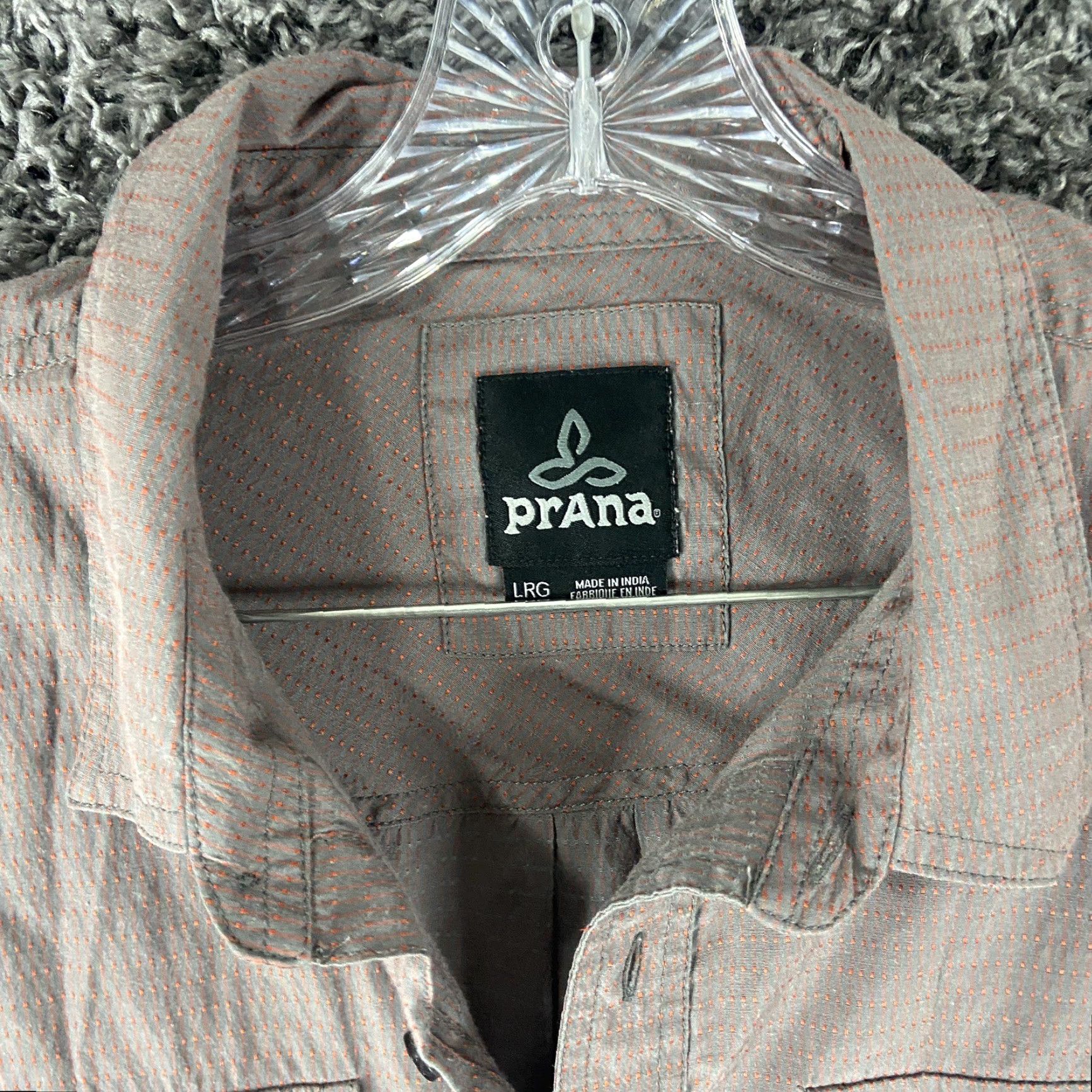 Prana prAna Brown Button-Up Short Sleeve Shirt Men's Large Size US 33 - 5 Thumbnail