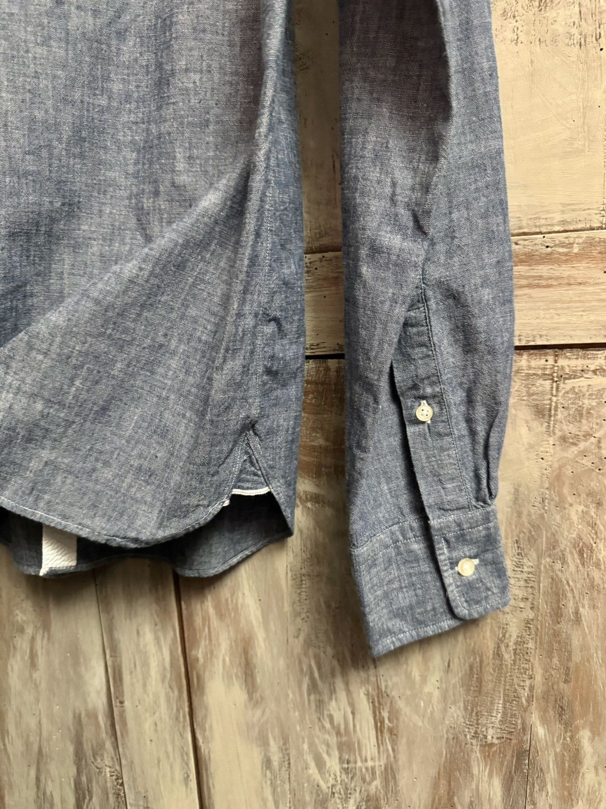Officine Generale officine générale blue textured shirt S new Size US S / EU 44-46 / 1 - 8 Thumbnail