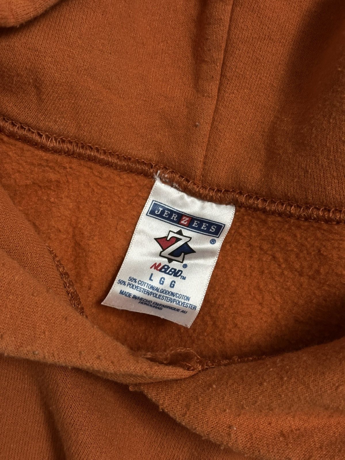 Jerzees Jerzees Vintage Hoodie Sweatshirt Size US L / EU 52-54 / 3 - 3 Thumbnail