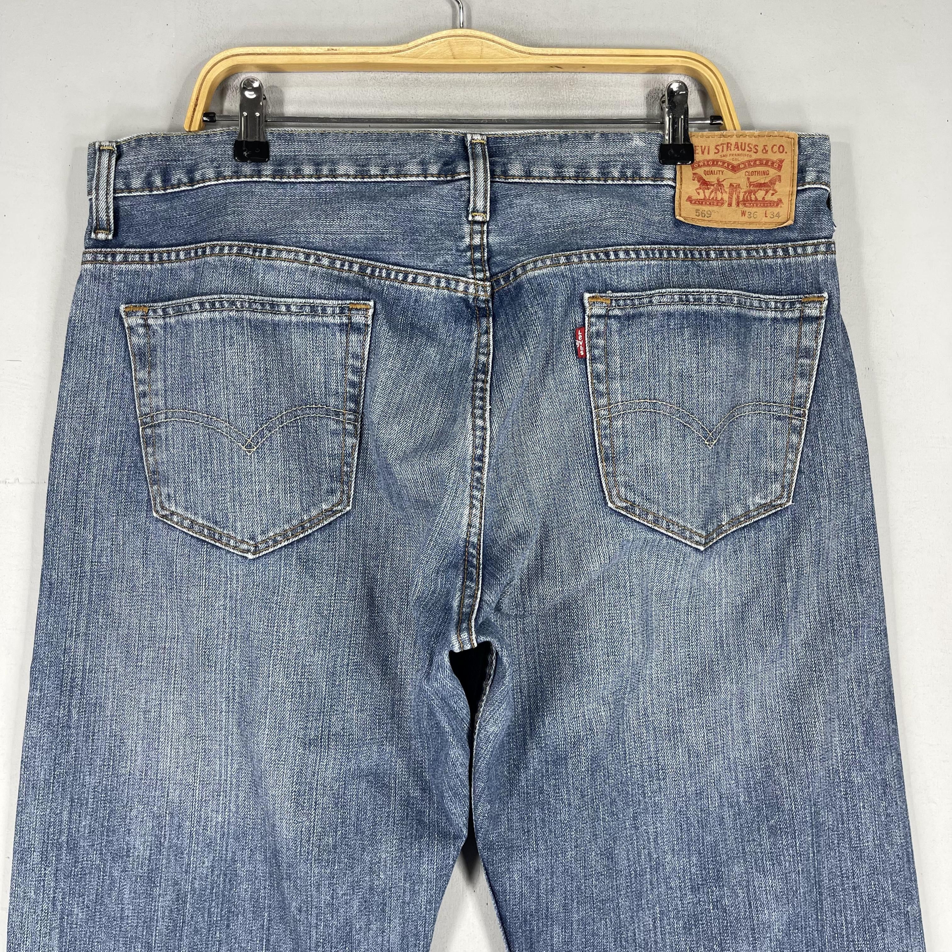 Levi's × Vintage W38 L33 Vintage Levis 569 High Rise Loose Straight Fit Jeans Size US 38 / EU 54 - 7 Thumbnail