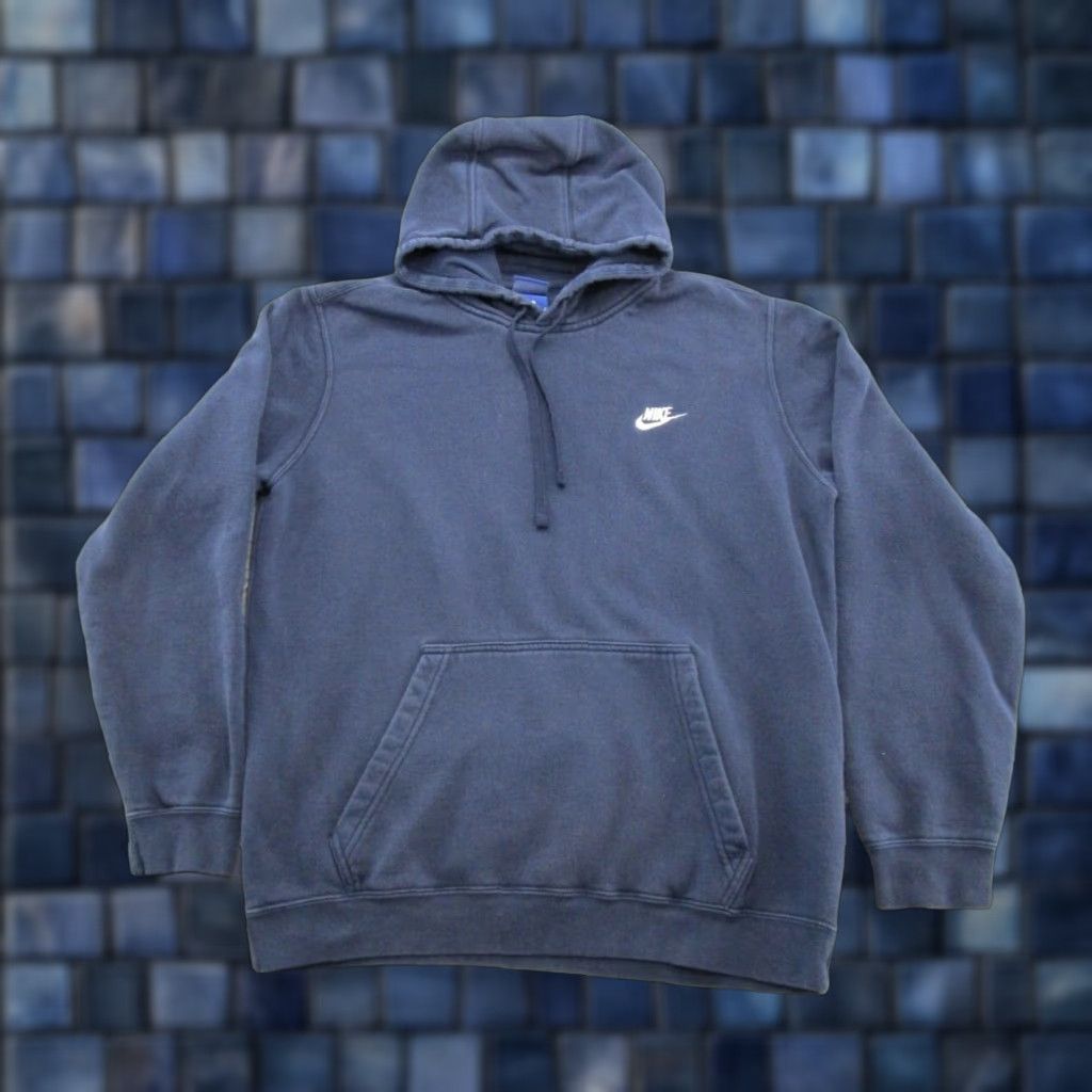 Nike VTG Nike Blue Tag Embroidered Spell Out Hoodie Sweatshirt SZ Large Pullover Mens L Blue Embroidered Nike Hoodie Pullover Sports All Seasons Hooded Size US L / EU 52-54 / 3 - 1 Thumbnail