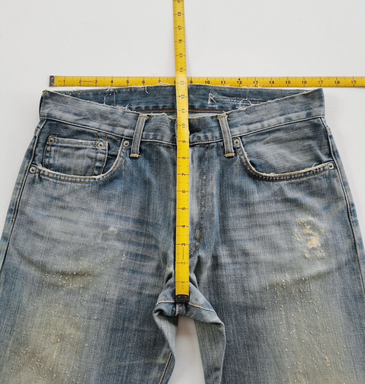 Edwin Edwin 503R Regular Fit Distressed Denim Jeans Size US 34 / EU 50 - 11 Thumbnail