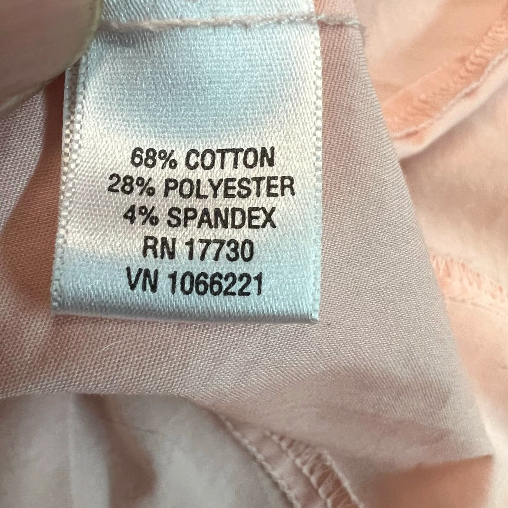 Merona VINTAGE Merona Womens Long Sleeve Button Down Pink Top Blouse Shirt Size M Size M / US 6-8 / IT 42-44 - 6 Thumbnail