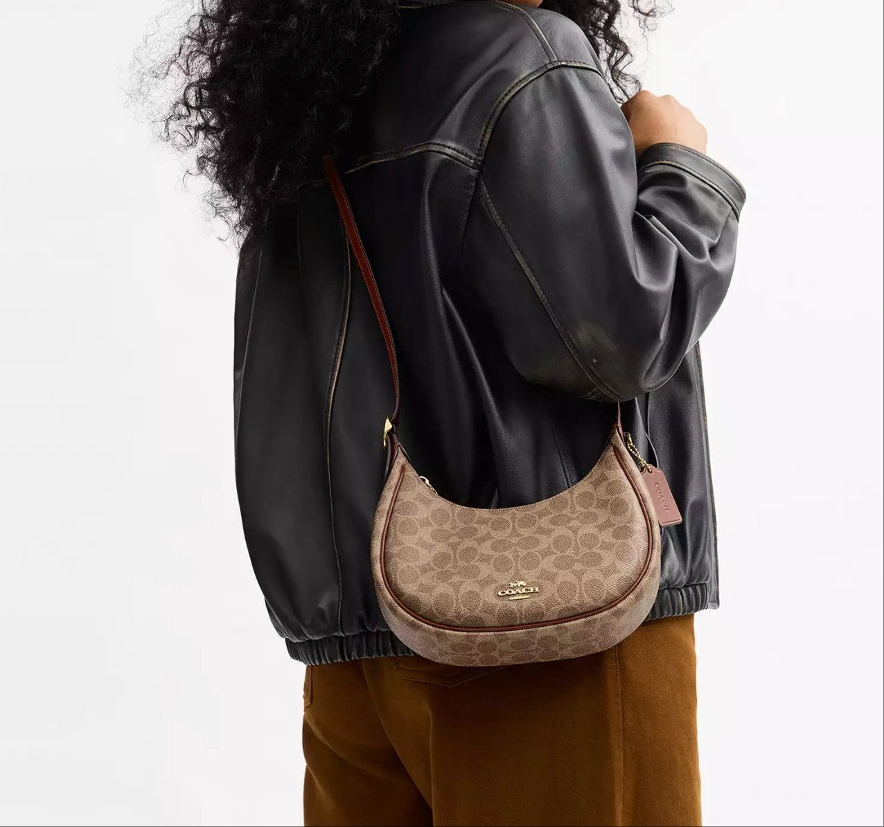 Coach Emily Shoulder Bag In Signature Canvas CDX17 Size ONE SIZE - 6 Thumbnail