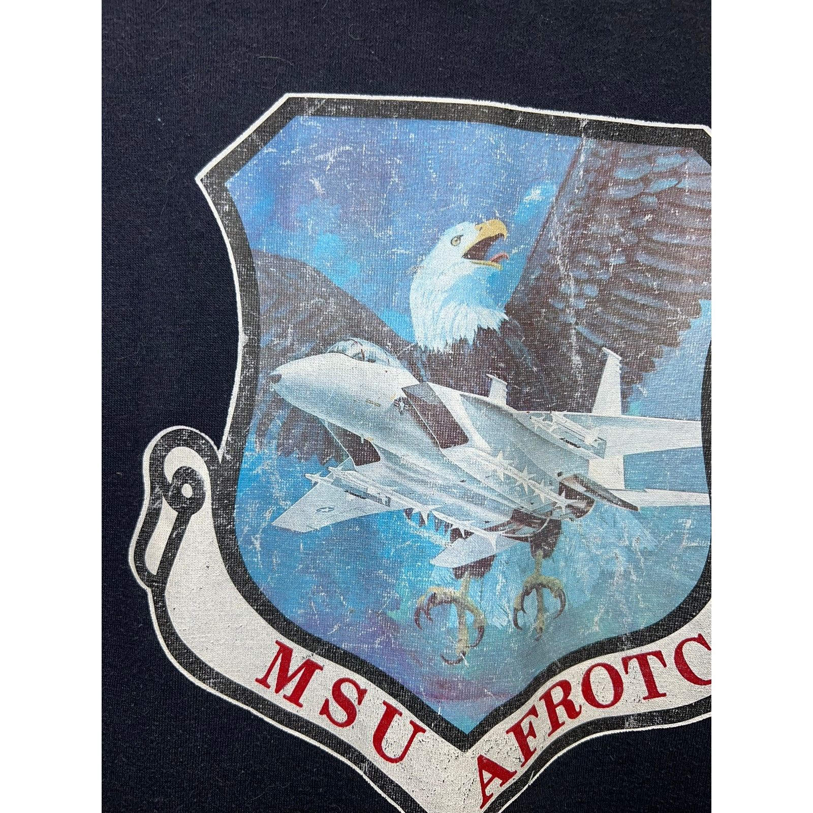 Vintage Vintage Air Force ROTC Shirt AFROTC MSU Tee 80s 70s Medium Size US M / EU 48-50 / 2 - 3 Thumbnail
