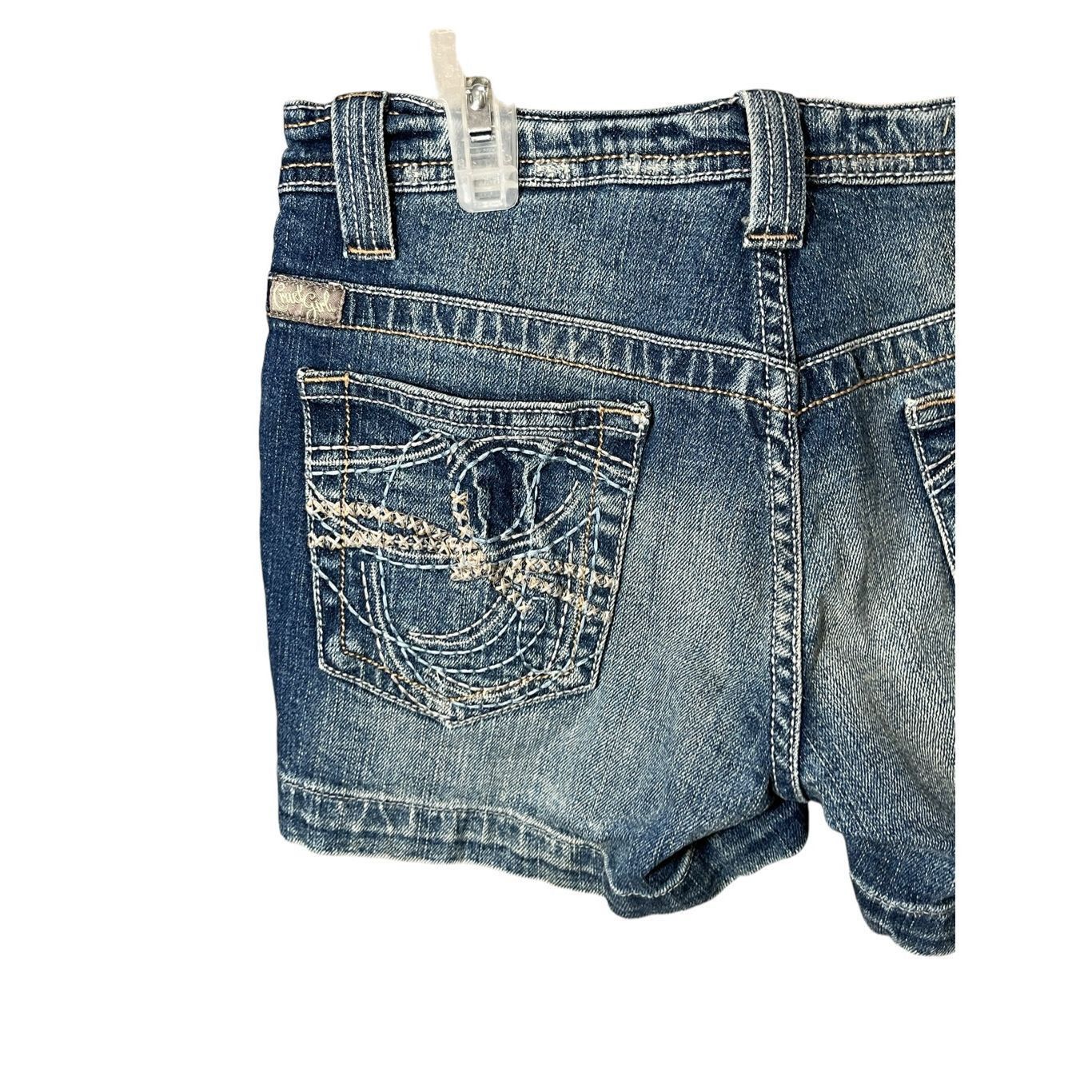 Other Cruel Girl Y2K Leslie Low Rise Denim Shorts Size 1 Size 29" - 7 Thumbnail