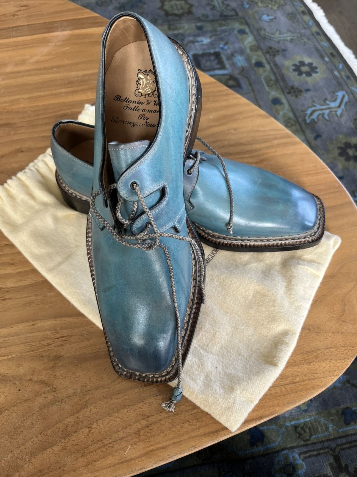 Bettanin & Venturi Bettanin & Venturi derbies blue-green brand new Size US 9 / EU 42 - 2 Thumbnail