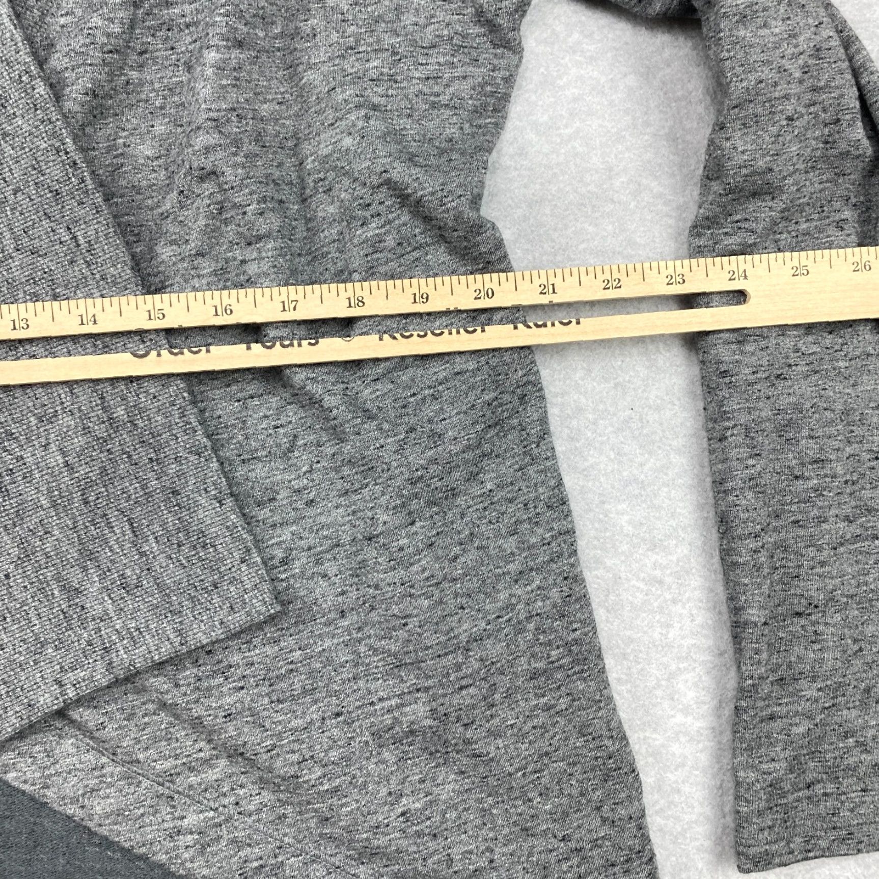 Athleta Athleta Cardigan Sweater Womens Small Gray Open Front Long Sleeve Cotton Blend Modal Spandex Regular Fit Athleisure 90s Modern Logo Casual Size S / US 4 / IT 40 - 5 Thumbnail