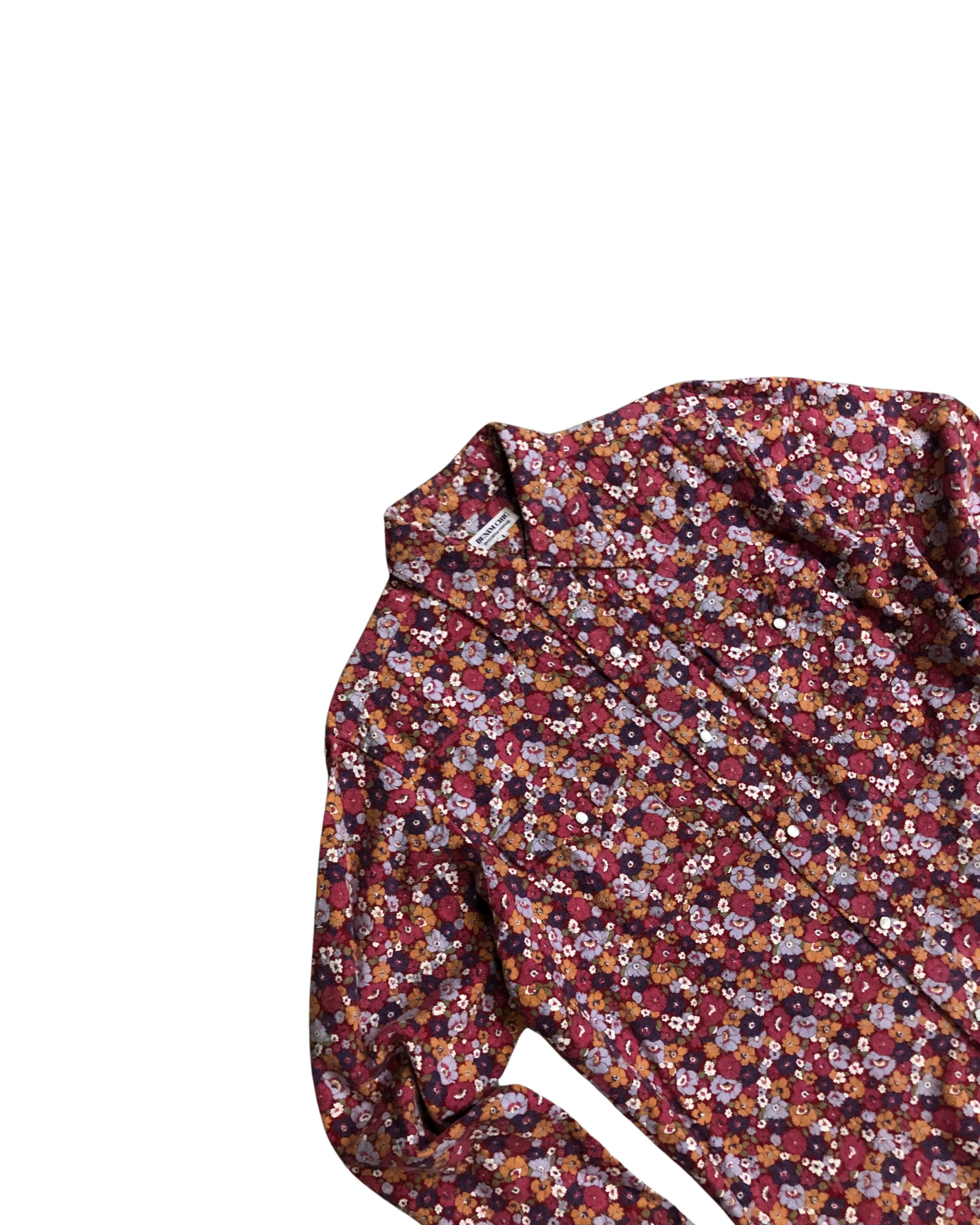 Japanese Brand Vintage Denim Chic International Floral Western Shirt Size US M / EU 48-50 / 2 - 2 Thumbnail