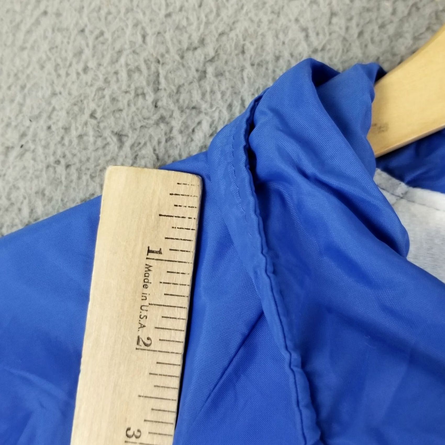 Vintage VINTAGE Hartwell Golden Boy Construction Satin Jacket Mens L Blue Bomber Jacket Size US L / EU 52-54 / 3 - 4 Thumbnail
