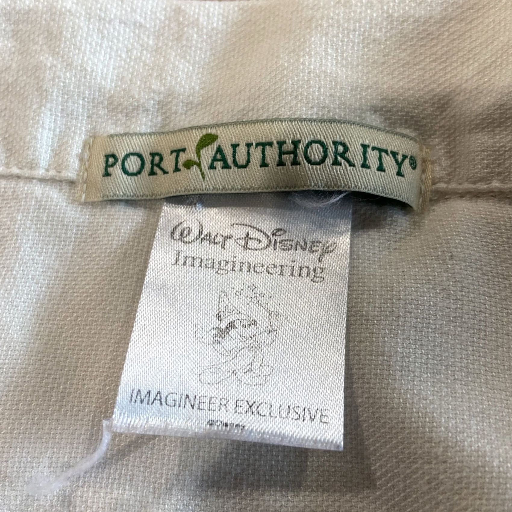 Port Authority Walt Disney Imagineering Exclusive Shirt Mens Large White Embroidered Logo Port Authority Button-Up Collared Pocketed Disney Logo Shirt Size US L / EU 52-54 / 3 - 3 Thumbnail