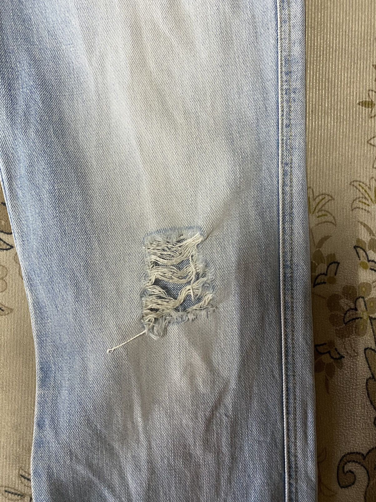 Hysteric Glamour Japanese Brand Counter Culture Faded Distressed Denim Size US 30 / EU 46 - 11 Thumbnail