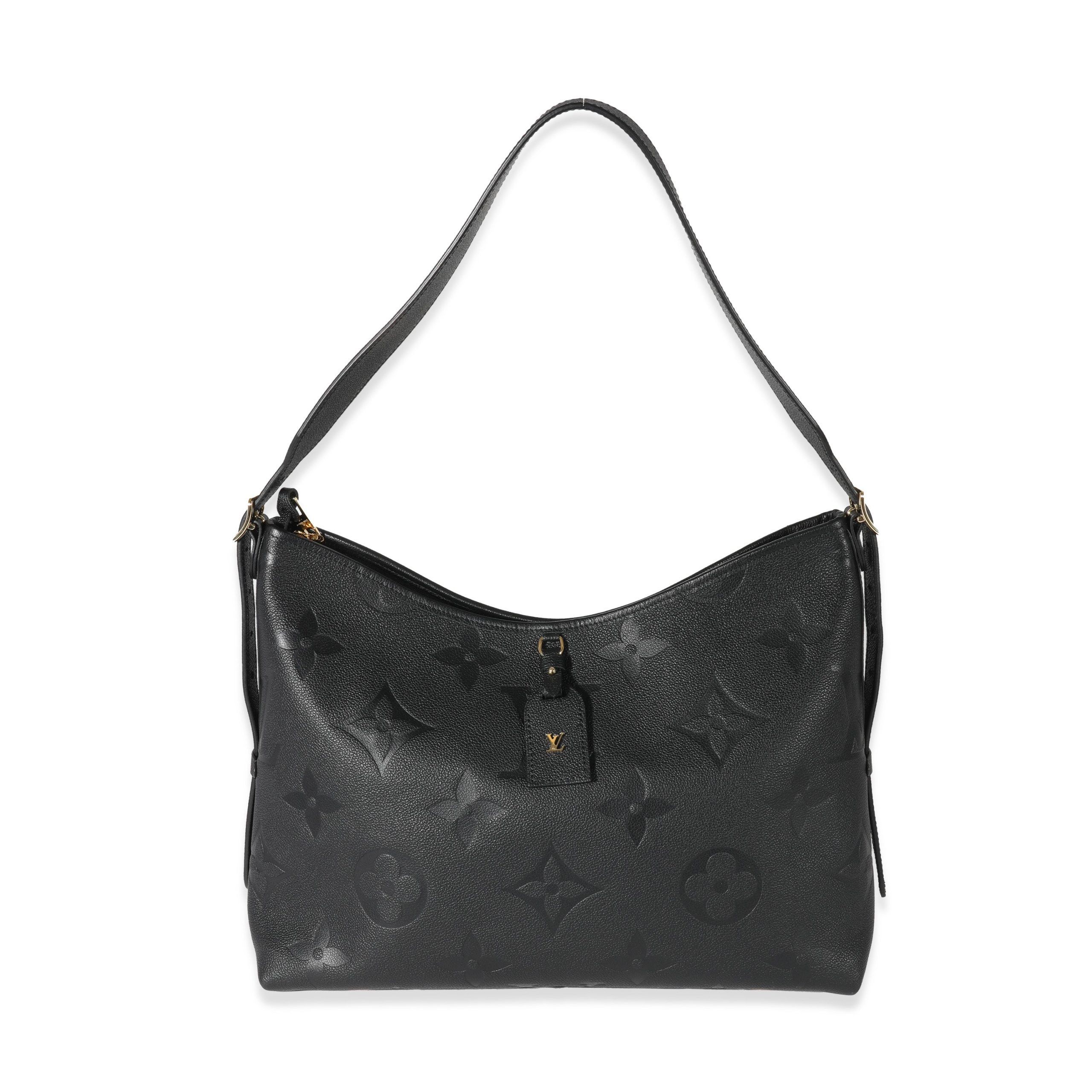 image of Louis Vuitton Black Empreinte Monogram Carryall Mm, Women's