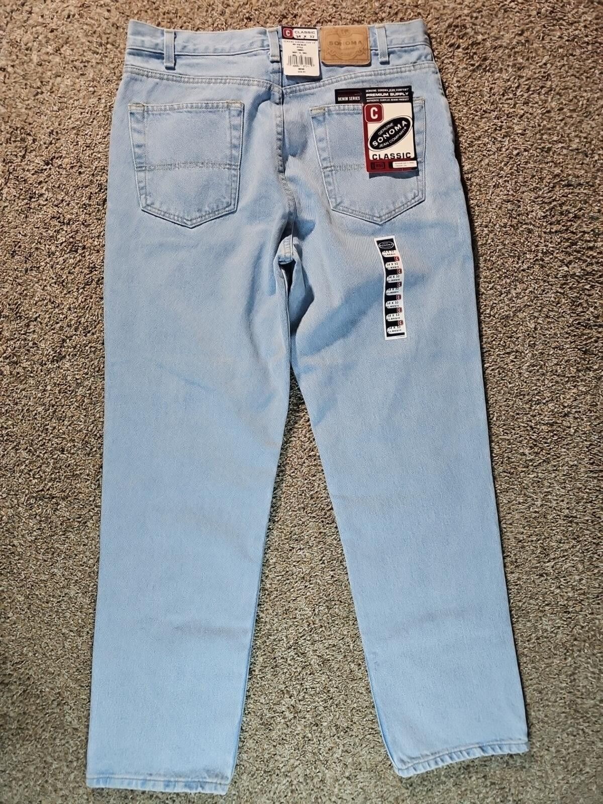 Sonoma VINTAGE Sonoma Jeans 34x32 Deadstock Classic Fit Y2K NWT Size US 34 / EU 50 - 8 Thumbnail