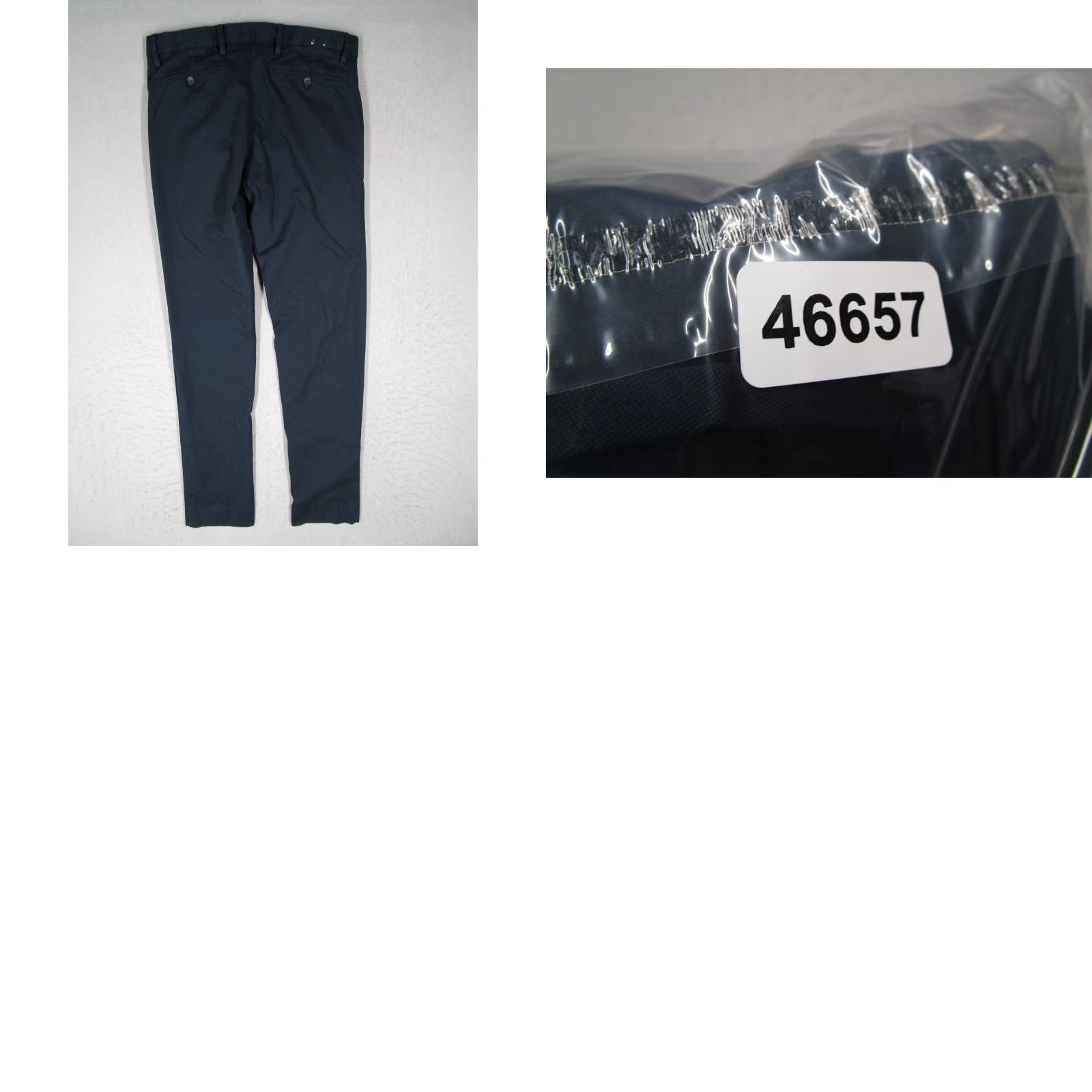 Vintage VINTAGE No Nationality Men's Slim Chino Pants 29 Blue Cotton Blend Casual Work Travel Size US 29 - 8 Thumbnail