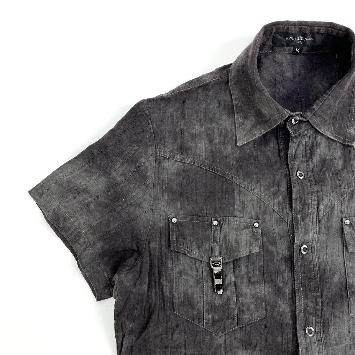 If Six Was Nine × Japanese Brand × Le Grande Bleu (L.G.B.) In The Attic Homme Punk Tie Dye Short Shirt Ifsixwasnine LGB Size US M / EU 48-50 / 2 - 6 Thumbnail